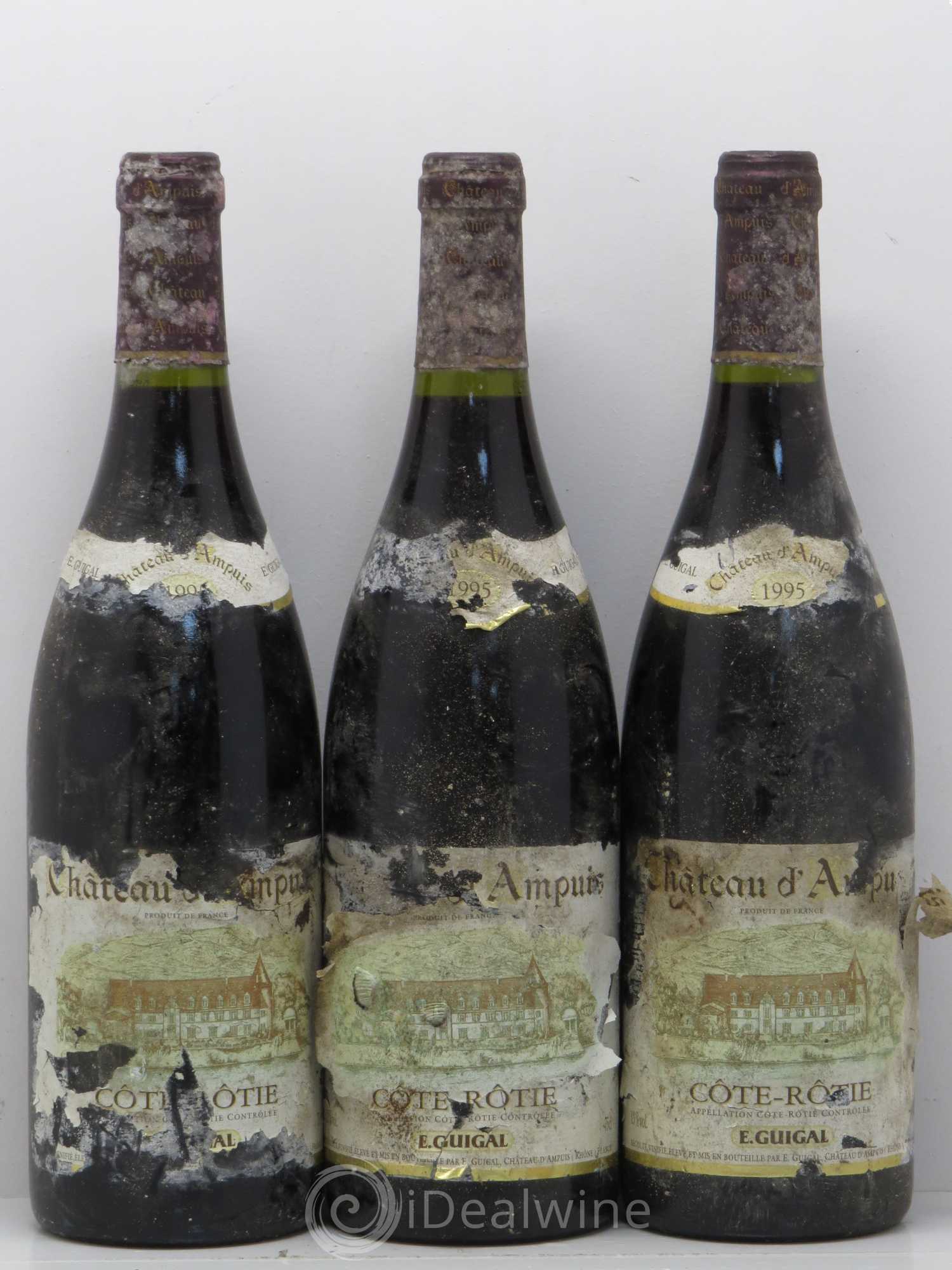 Côte-Rôtie Château d'Ampuis Guigal 1995 - Lot de 3 bouteilles - 0
