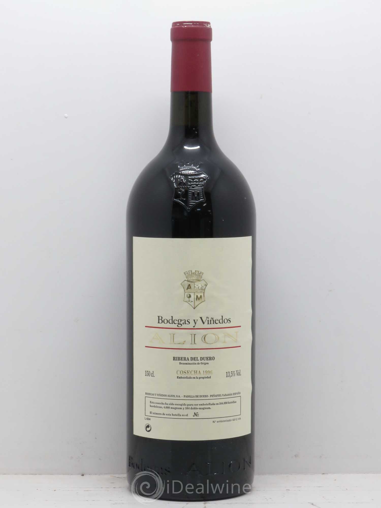 Ribera Del Duero DO Vega Sicilia Alion Famille Alvarez 1996 - Lot de 1 magnum - 0