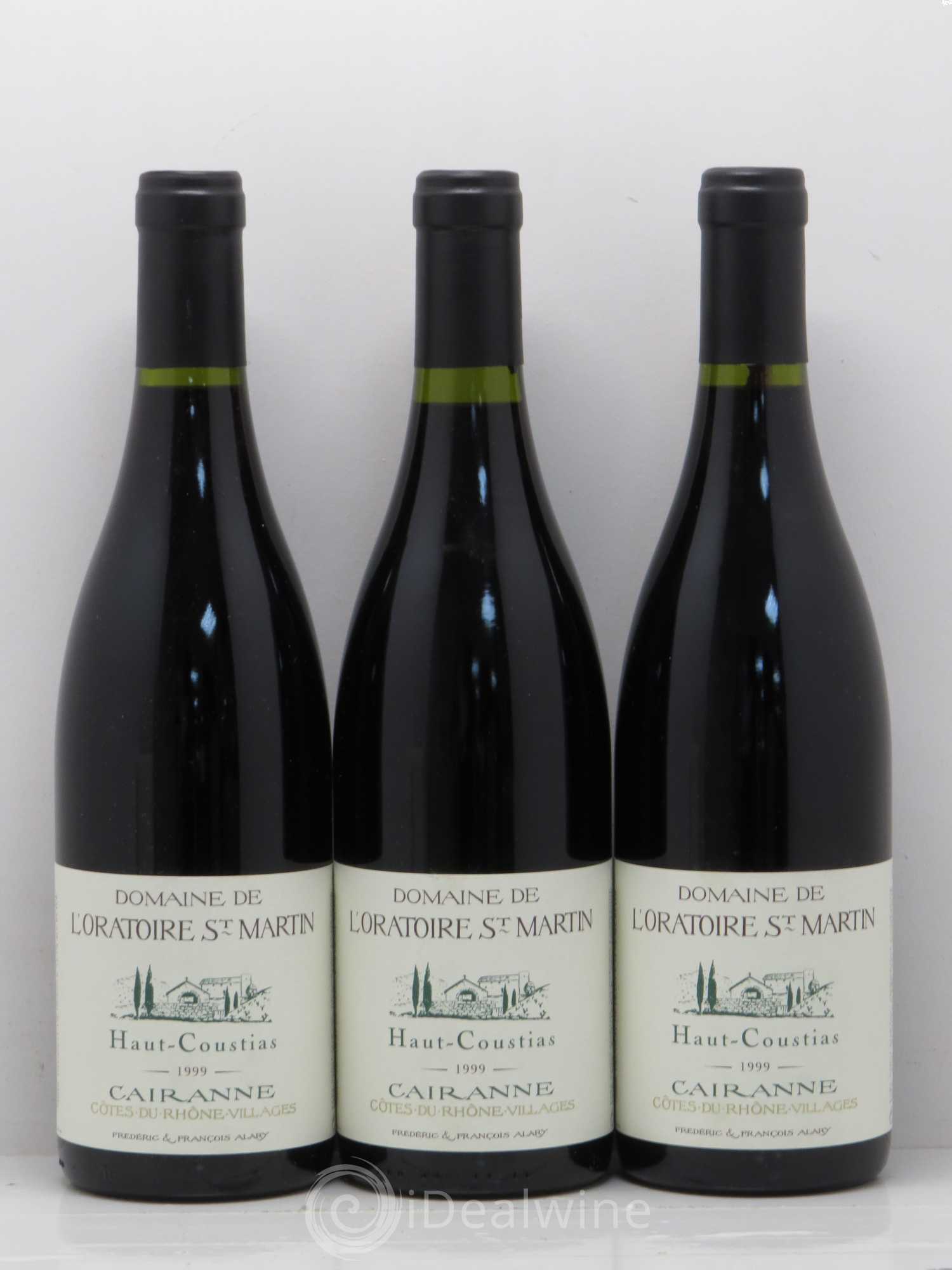 Cairanne Haut-Coustias Oratoire Saint-Martin - Frédéric et François Alary 1999 - Lot de 6 bouteilles - 2