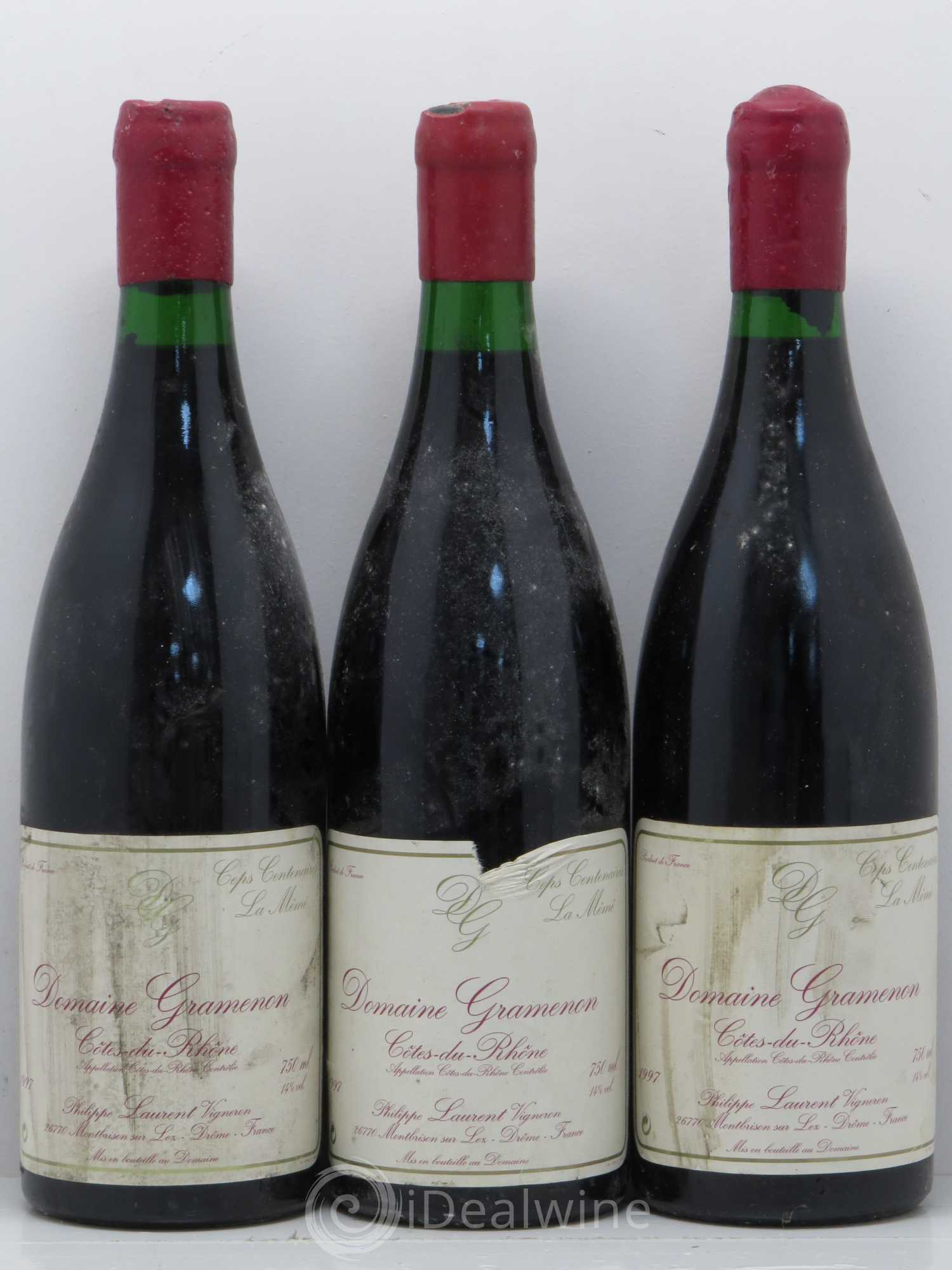 Côtes-du-Rhône Domaine Gramenon La Meme 1997 - Posten von 3 Flaschen - 0