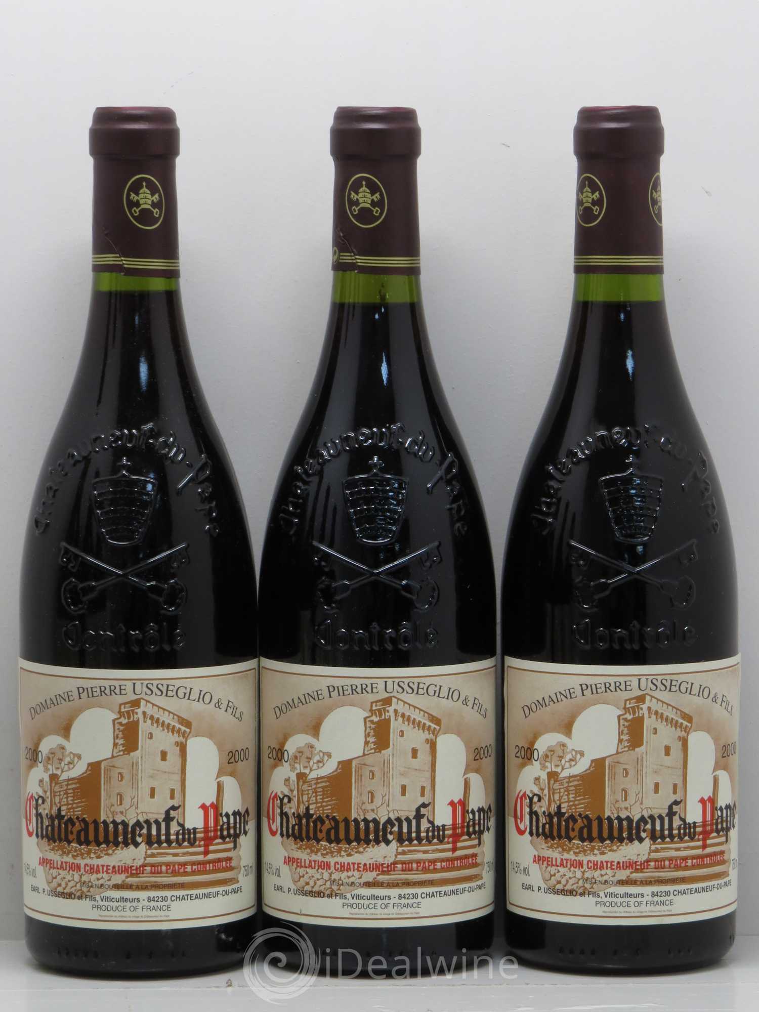 Châteauneuf-du-Pape Tradition Pierre Usseglio & Fils 2000 - Lot de 6 bouteilles - 1