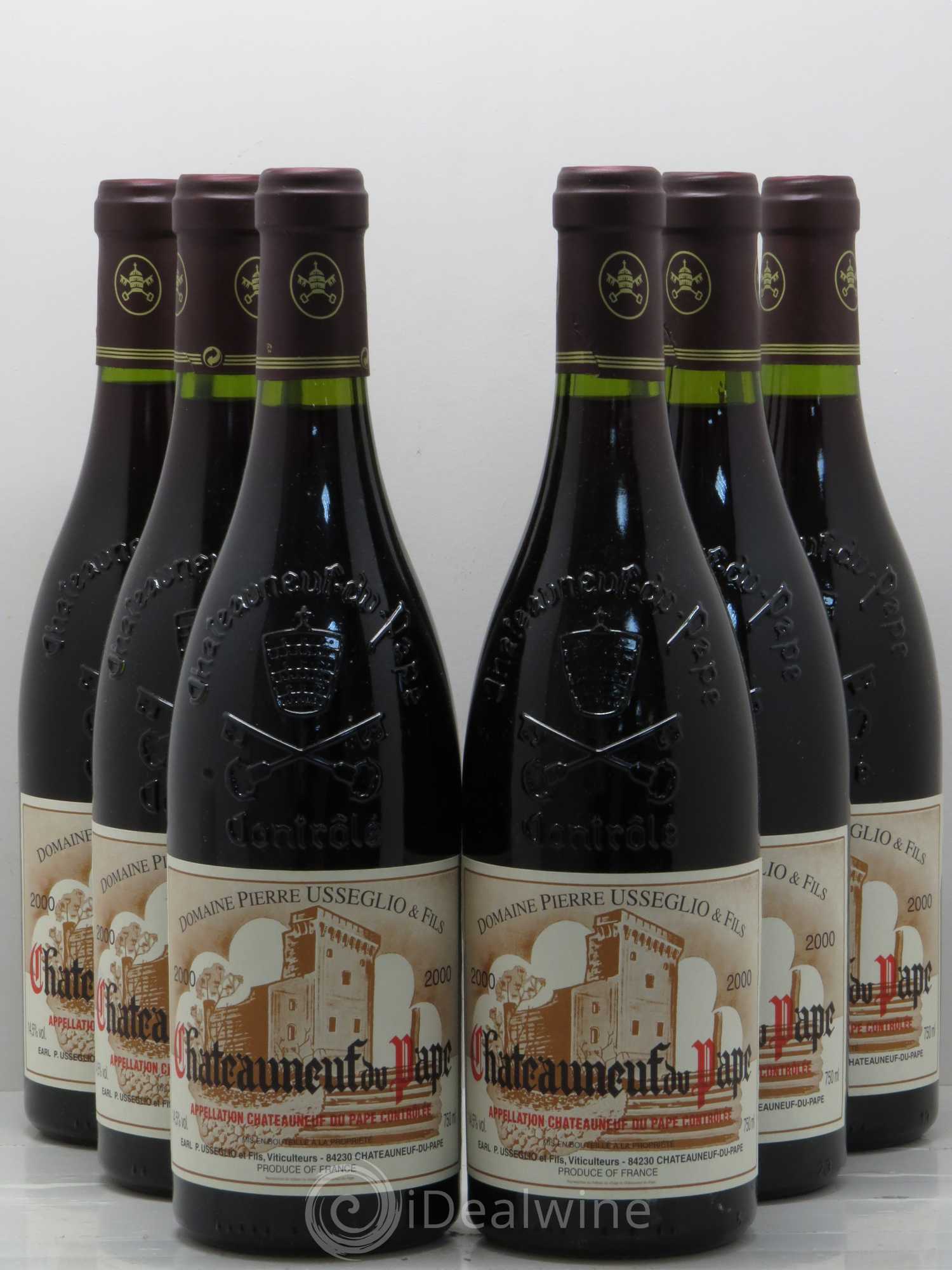 Châteauneuf-du-Pape Tradition Pierre Usseglio & Fils 2000 - Lot de 6 bouteilles - 0