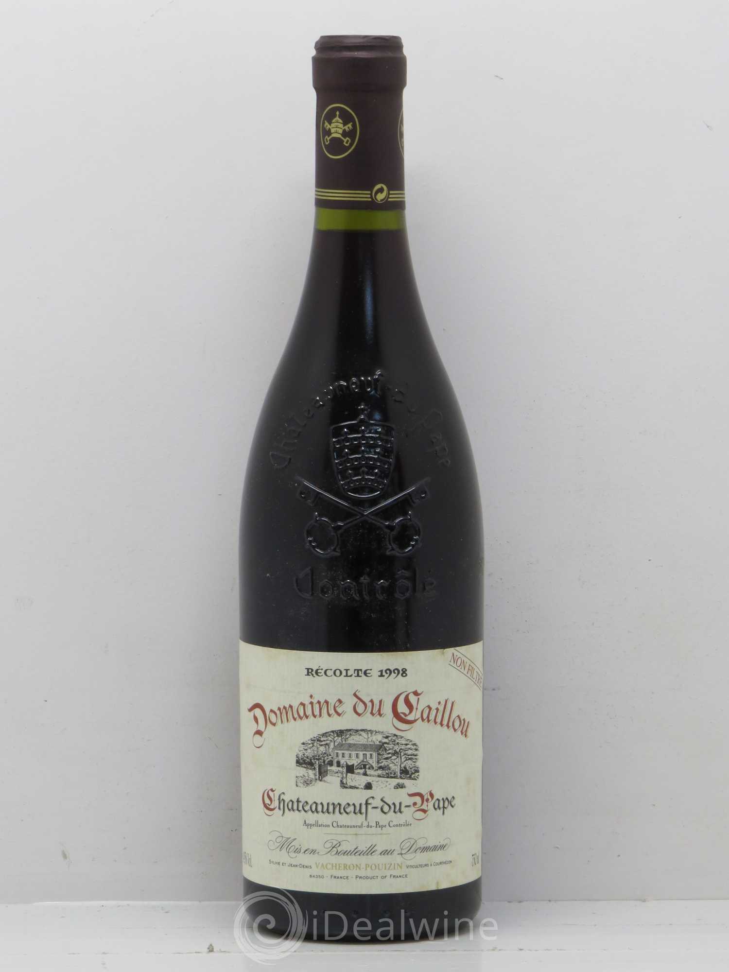 Châteauneuf-du-Pape Les Cailloux André Brunel 1998 - Lot de 1 bouteille - 0