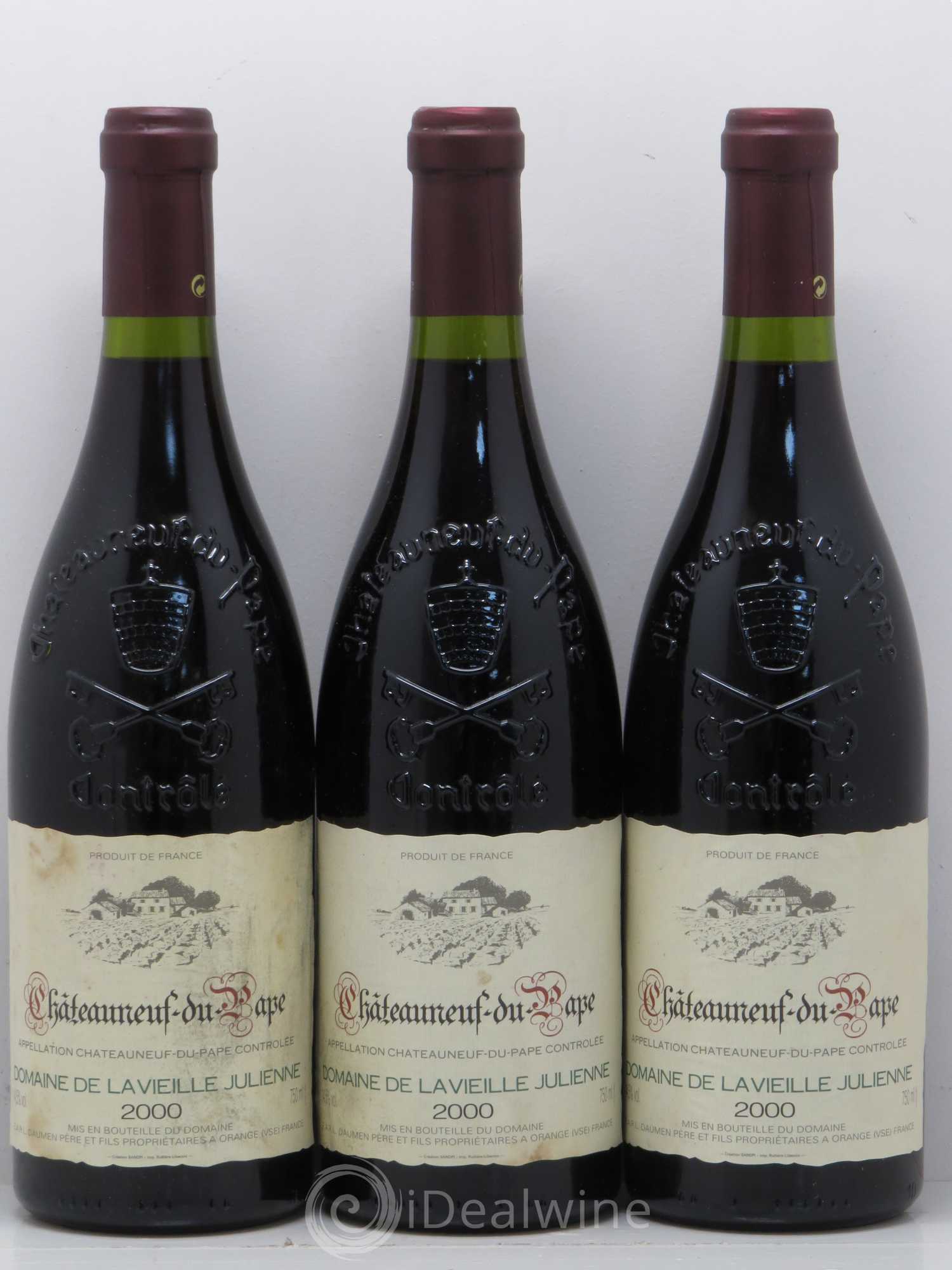 Châteauneuf-du-Pape Vieille Julienne (Domaine de la) Jean-Paul Daumen 2000 - Lot de 6 bouteilles - 2