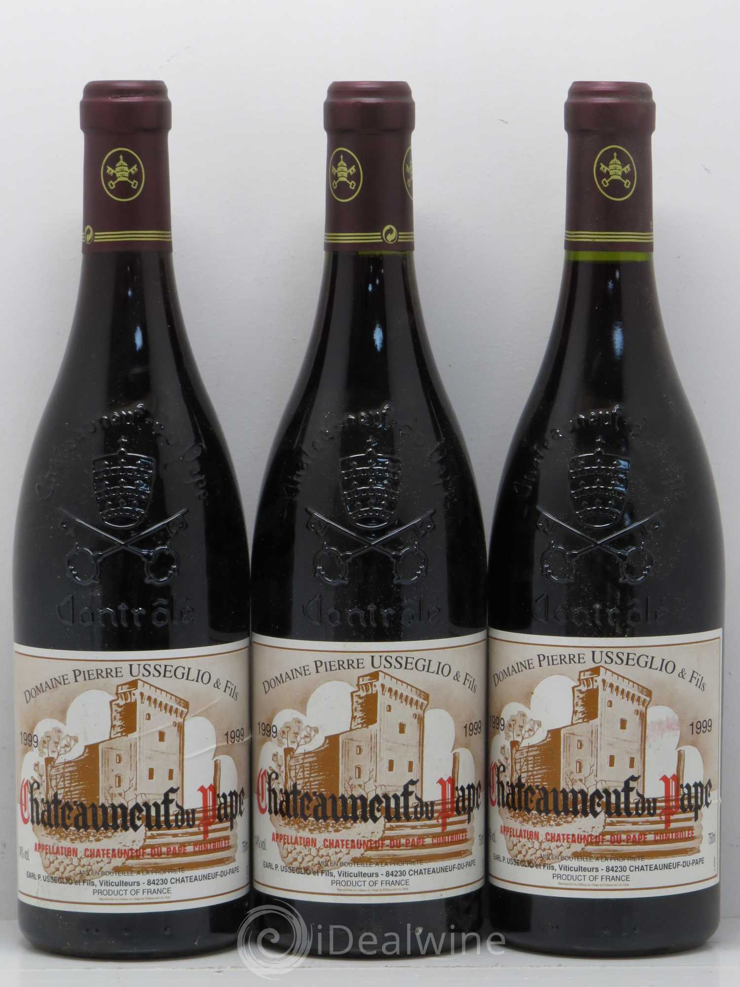 Châteauneuf-du-Pape Tradition Pierre Usseglio & Fils 1999 - Lot de 3 bouteilles - 0
