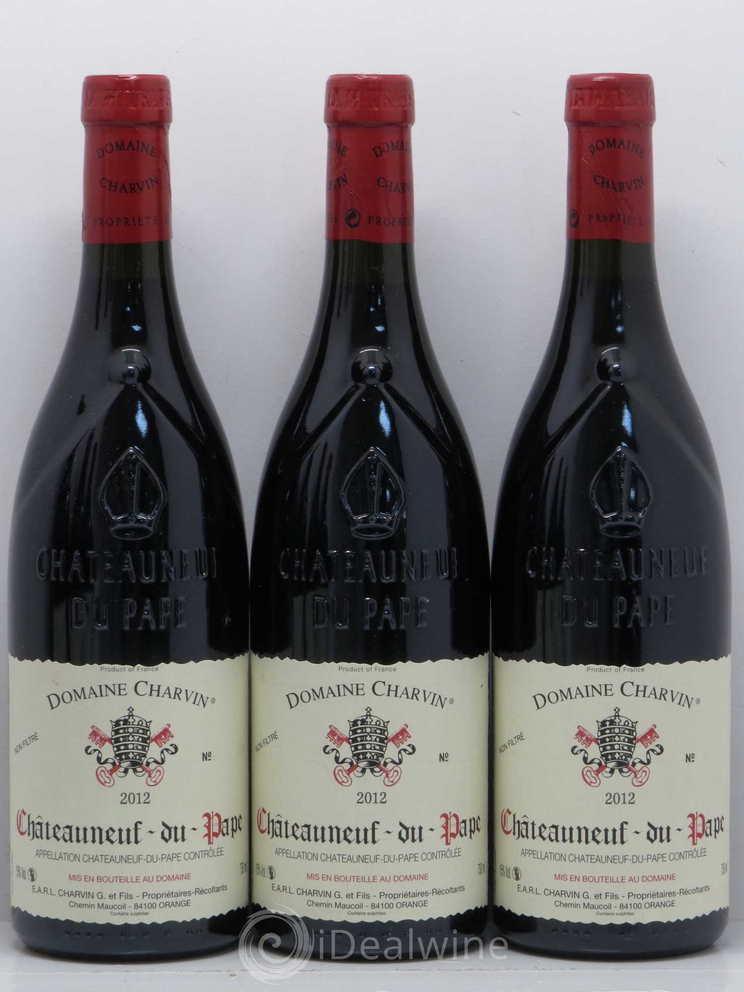 Châteauneuf-du-Pape Charvin (Domaine) 2012 - Lot de 6 bouteilles - 1