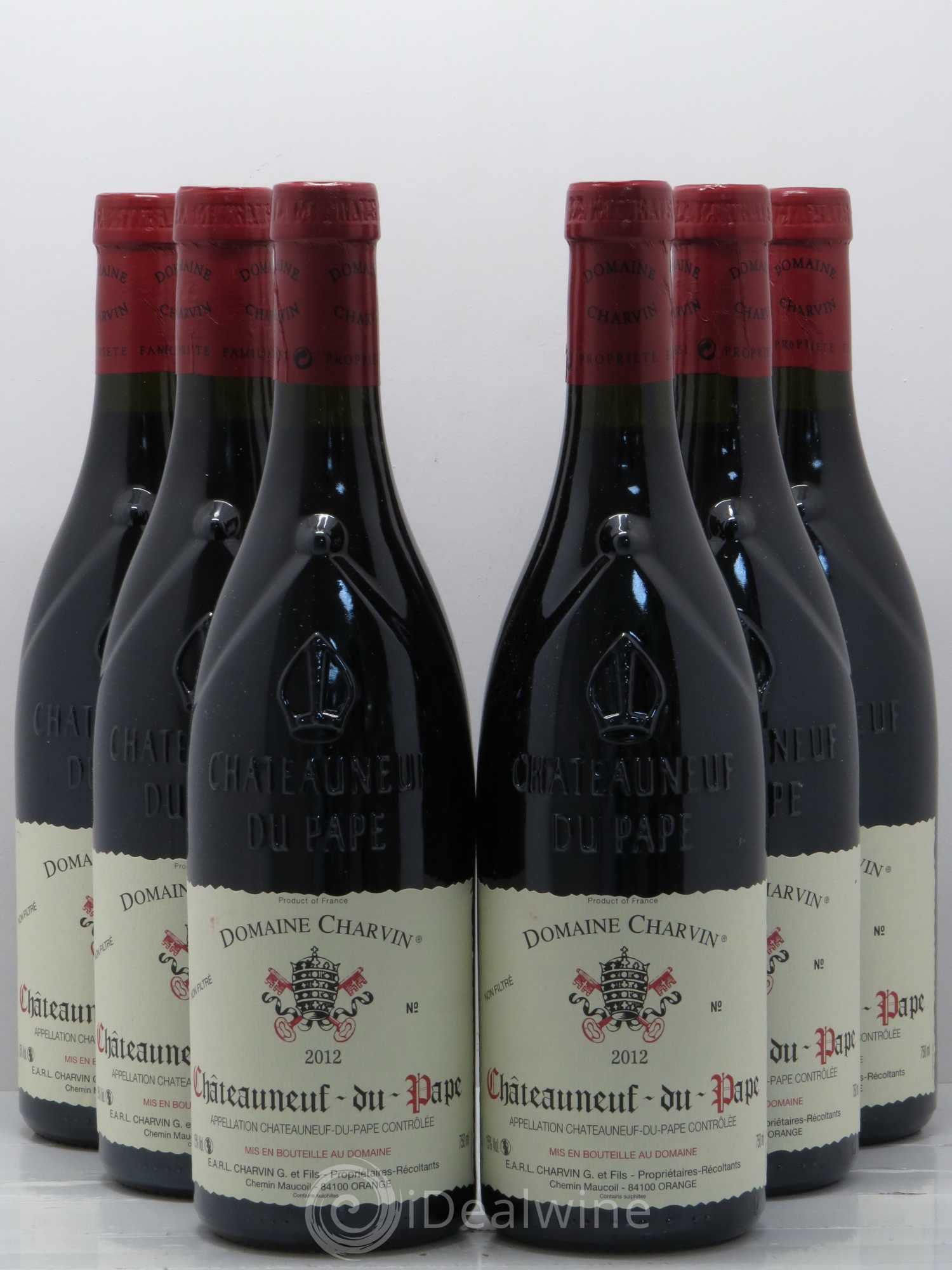 Châteauneuf-du-Pape Charvin (Domaine) 2012 - Lot de 6 bouteilles - 0