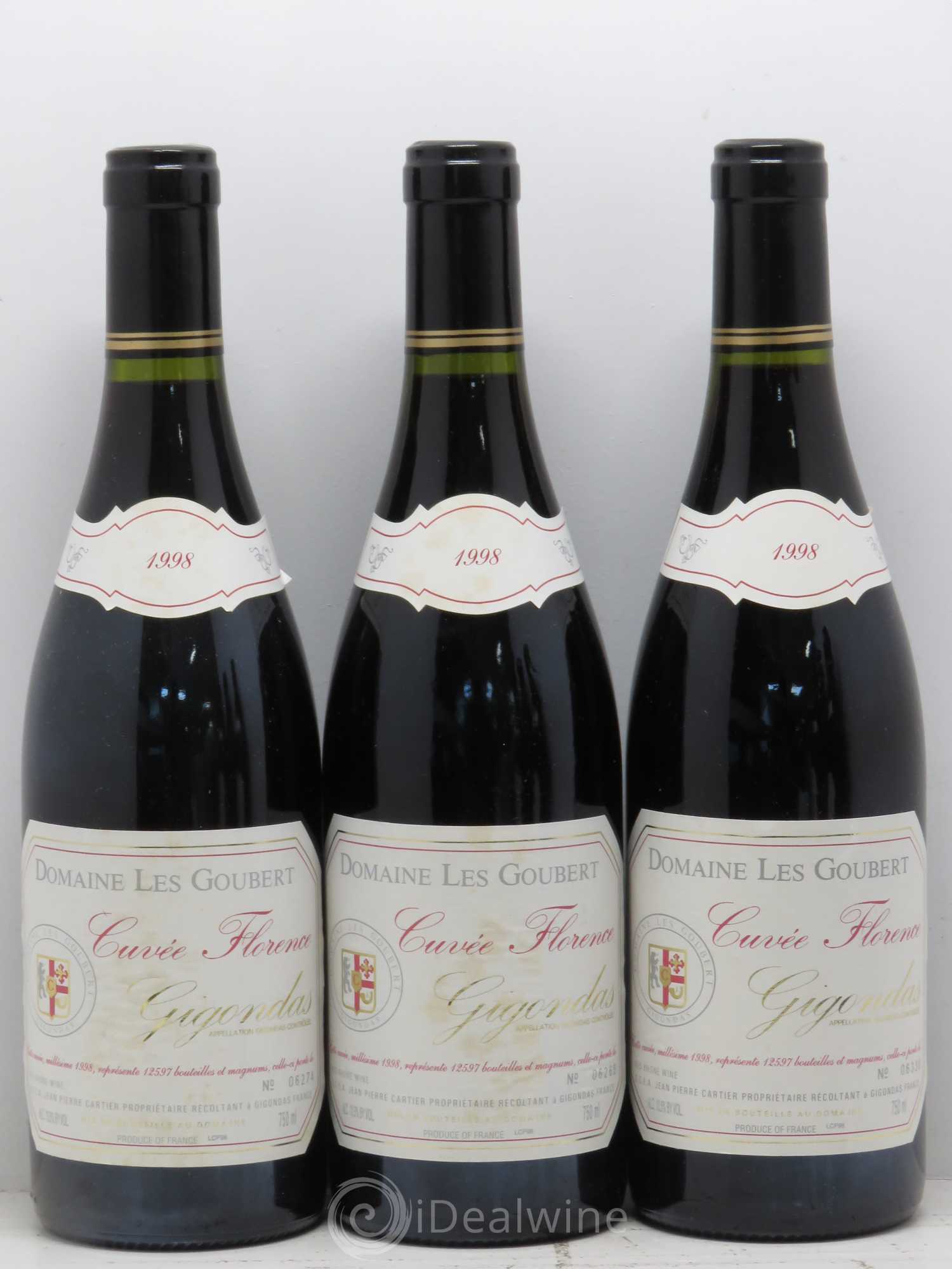 Gigondas Cuvée Florence Les Goubert (Domaine) 1998 - Lot de 6 bouteilles - 1