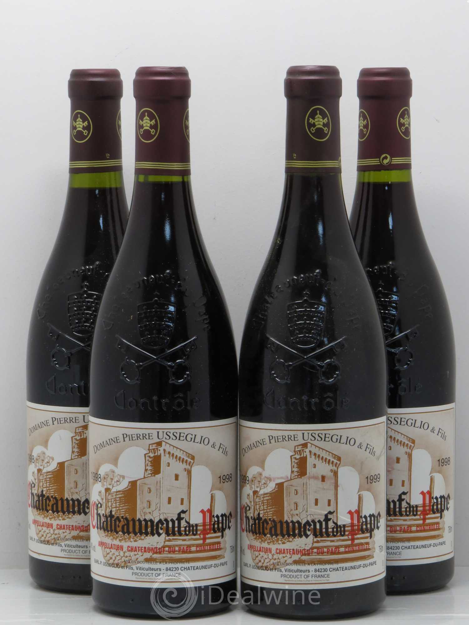 Châteauneuf-du-Pape Tradition Pierre Usseglio & Fils 1998 - Lot de 4 bouteilles - 0