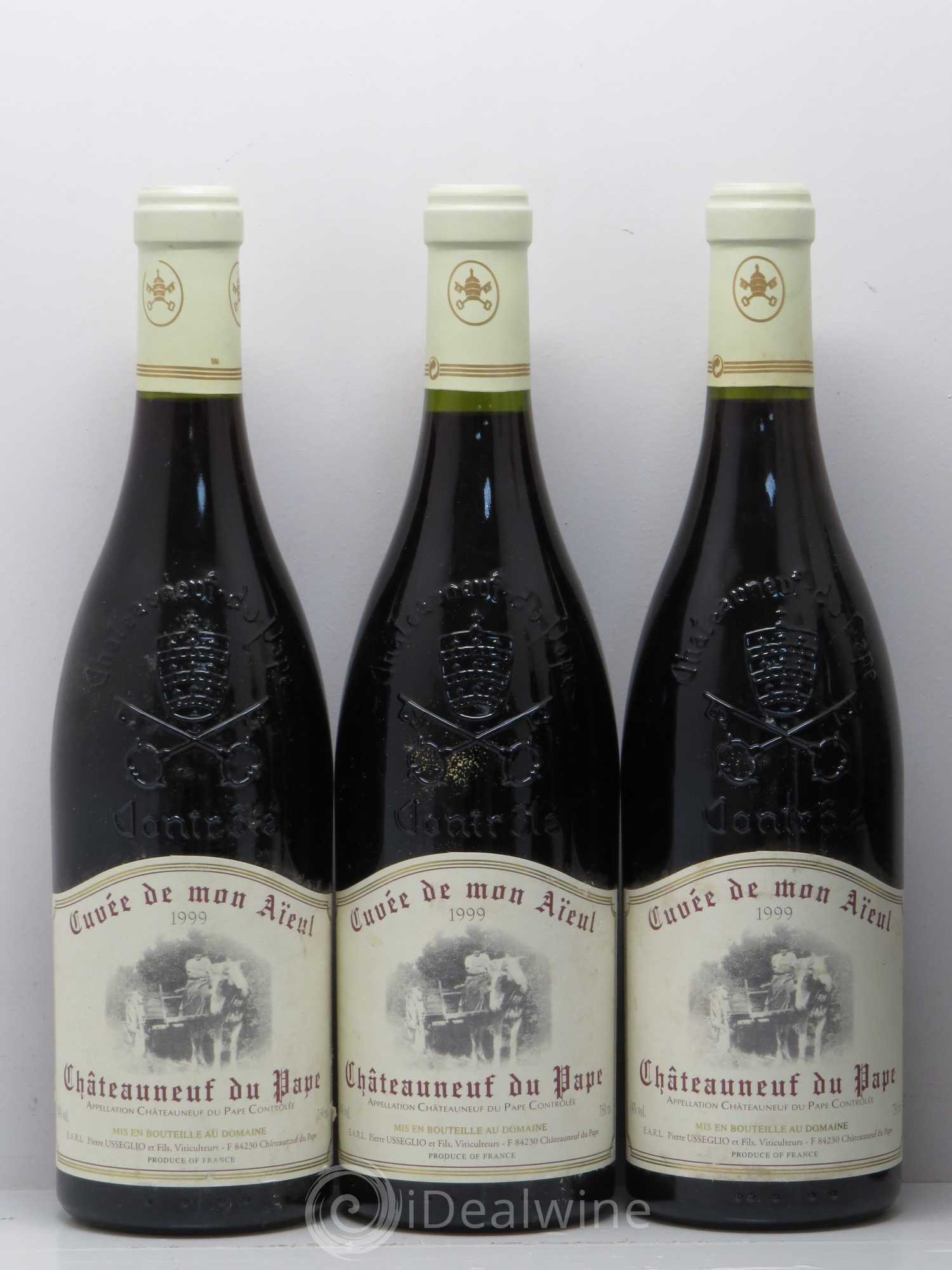 Châteauneuf-du-Pape Cuvée de mon Aïeul Pierre Usseglio & Fils 1999 - Lot de 6 bouteilles - 1