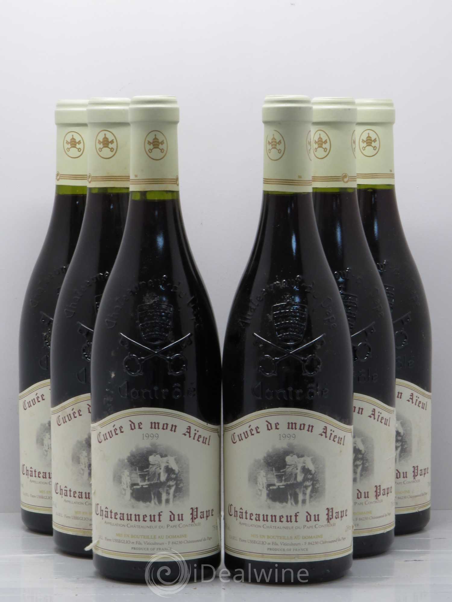 Châteauneuf-du-Pape Cuvée de mon Aïeul Pierre Usseglio & Fils 1999 - Lot de 6 bouteilles - 0