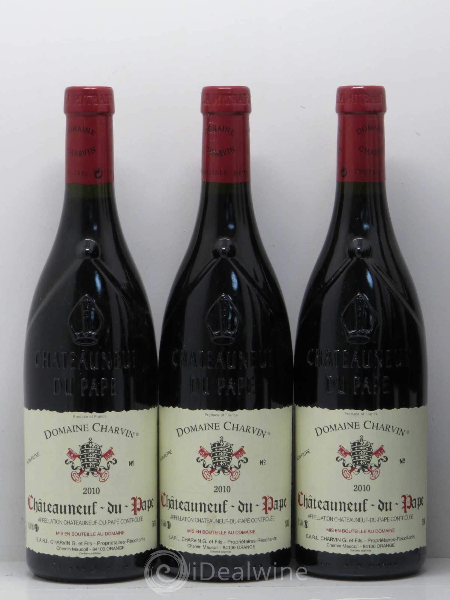 Châteauneuf-du-Pape Charvin (Domaine) 2010 - Lot de 6 bouteilles - 1