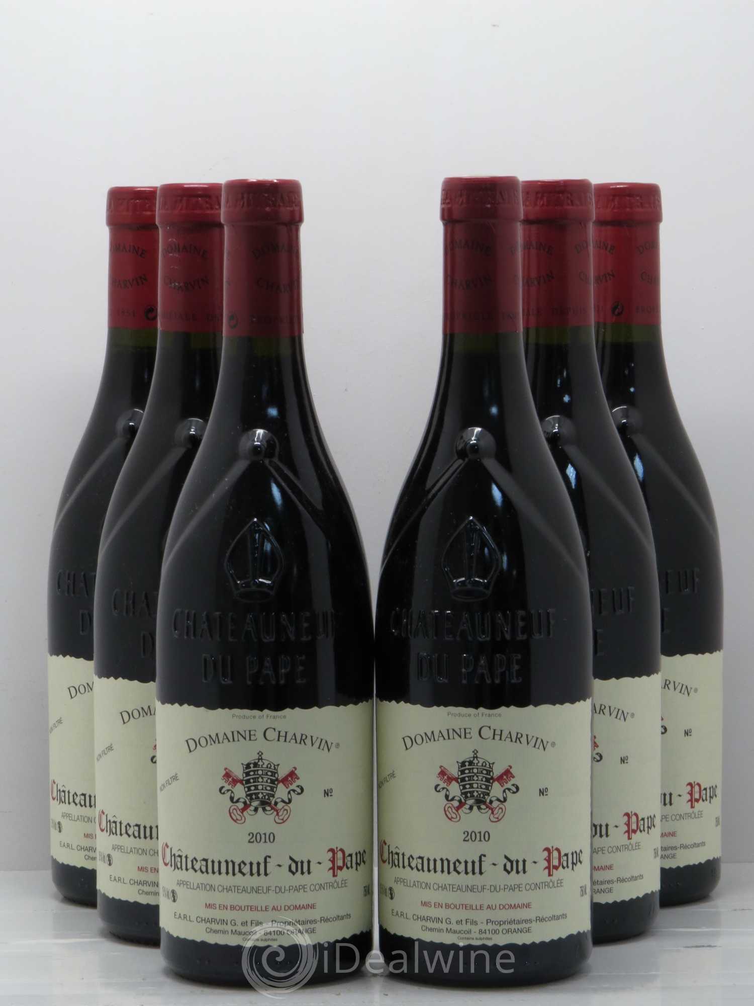 Châteauneuf-du-Pape Charvin (Domaine) 2010 - Lot de 6 bouteilles - 0