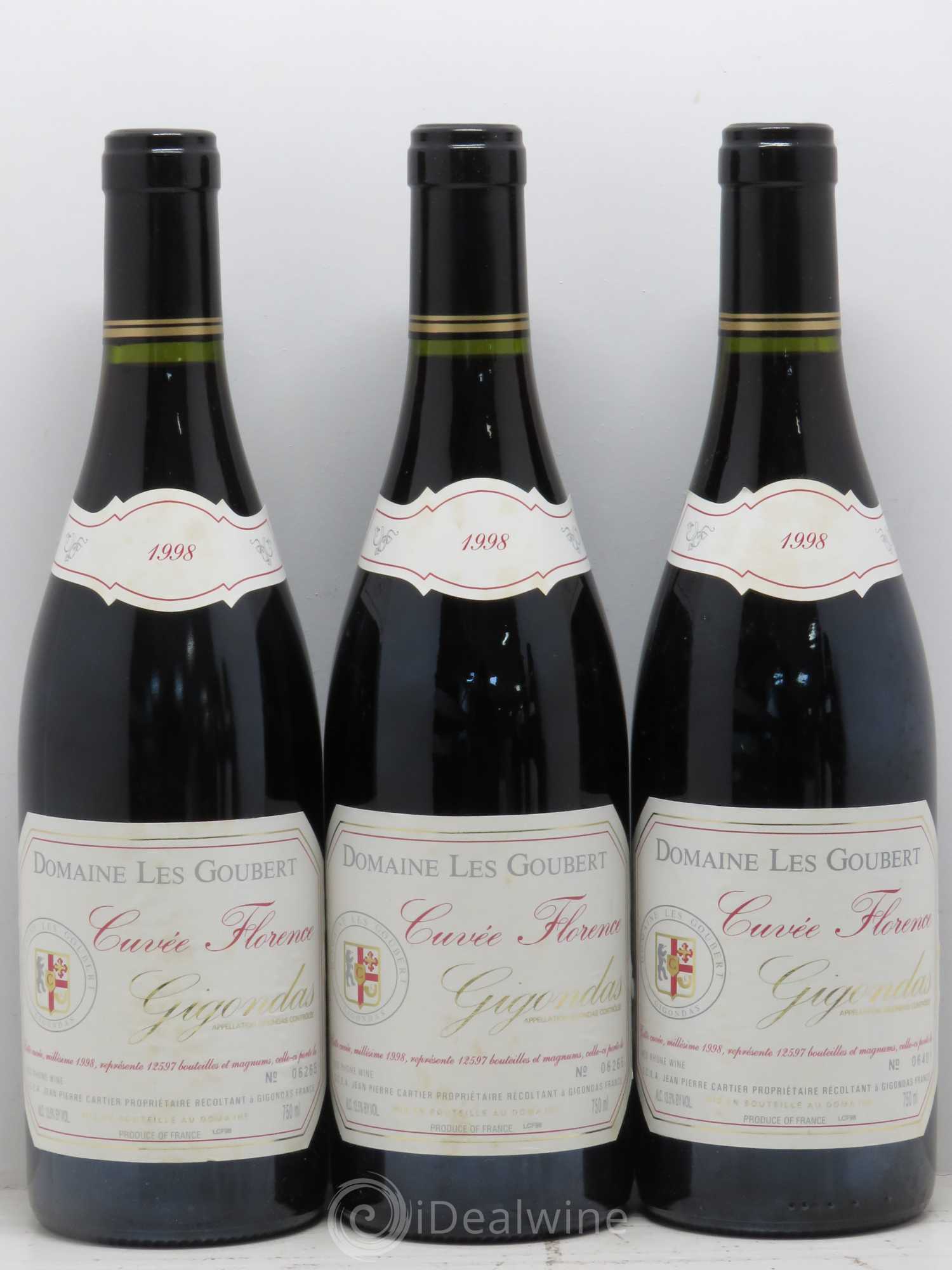 Gigondas Cuvée Florence Les Goubert (Domaine) 1998 - Lot de 5 bouteilles - 1