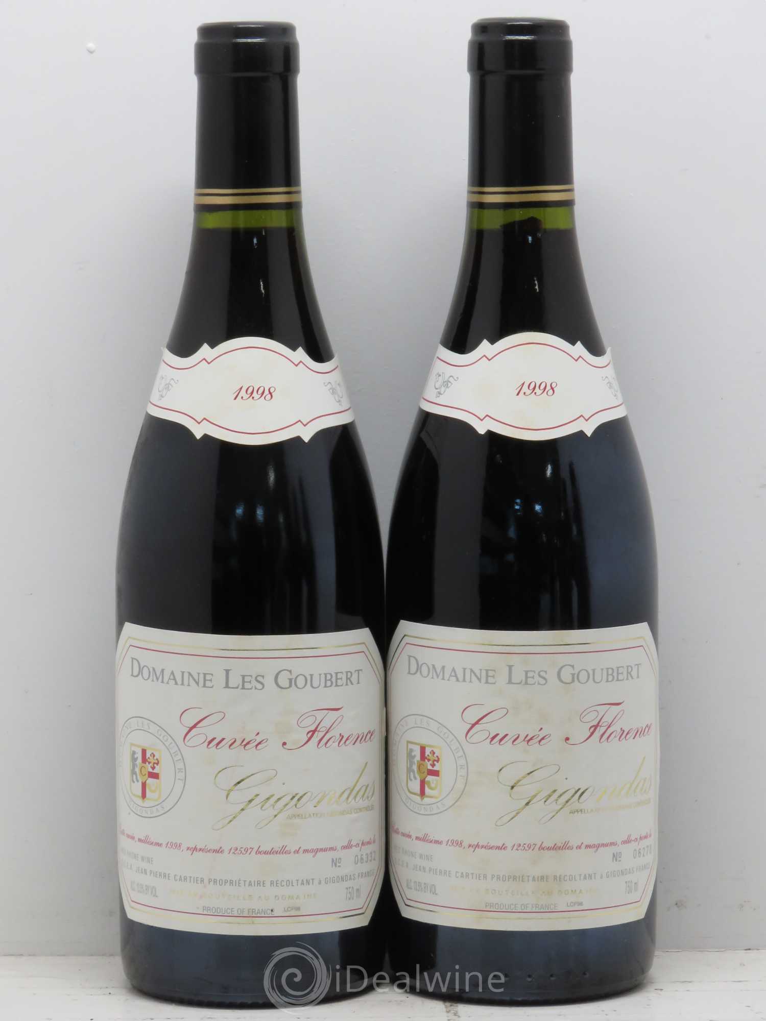 Gigondas Cuvée Florence Les Goubert (Domaine) 1998 - Lot de 5 bouteilles - 2