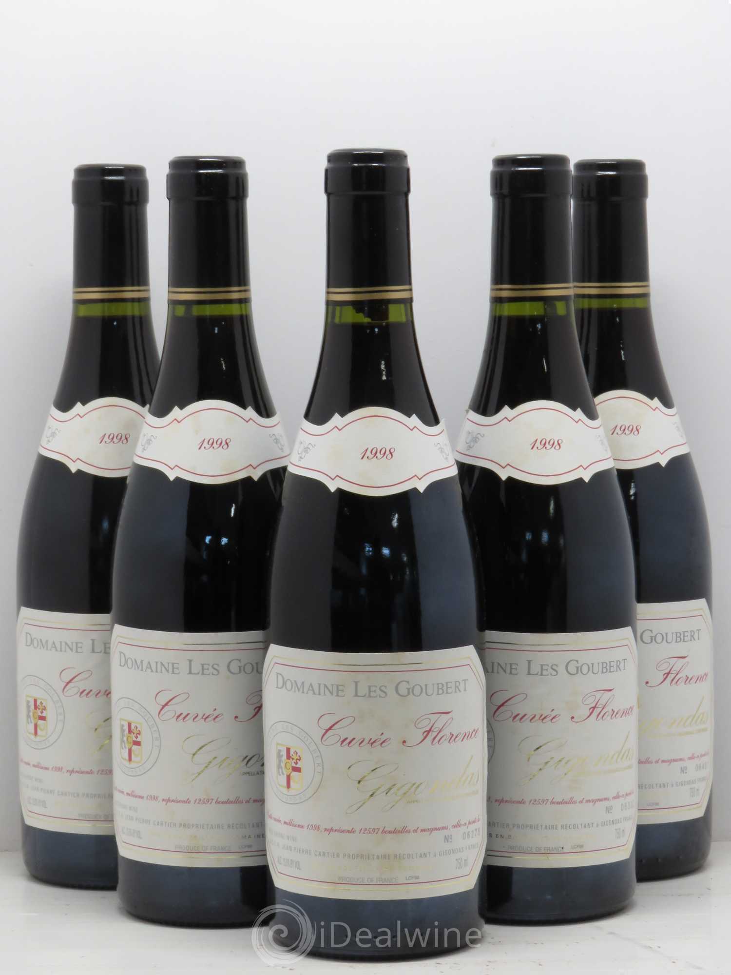 Gigondas Cuvée Florence Les Goubert (Domaine) 1998 - Lot de 5 bouteilles - 0