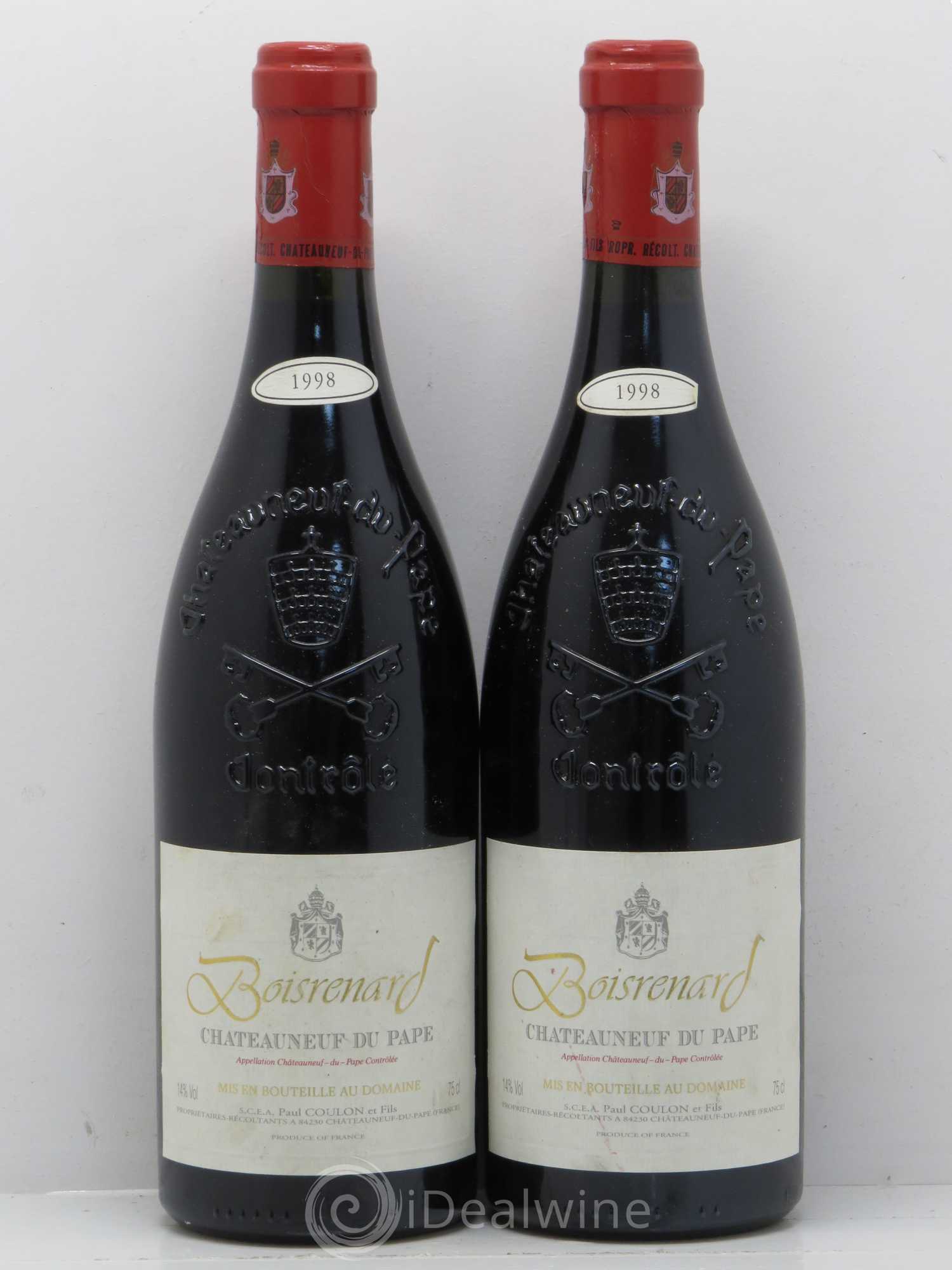 Châteauneuf-du-Pape Cuvée Boisrenard Beaurenard (Domaine de) 1998 - Lot de 2 bouteilles - 0