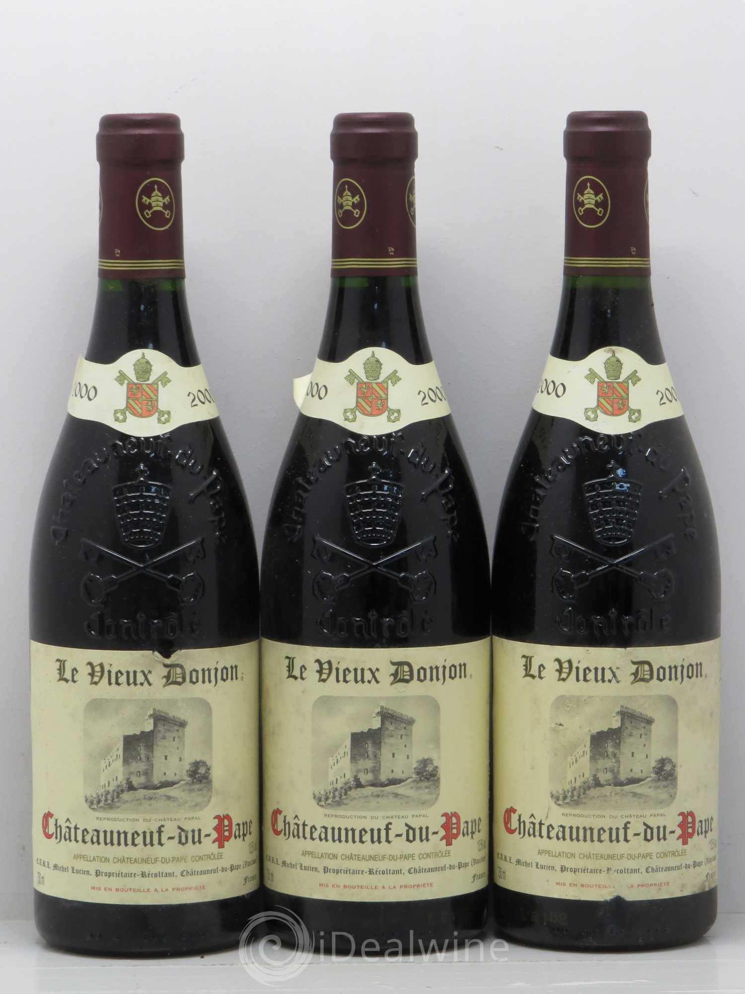 Châteauneuf-du-Pape Le Vieux Donjon Michel Lucien 2000 - Lot de 6 bouteilles - 2