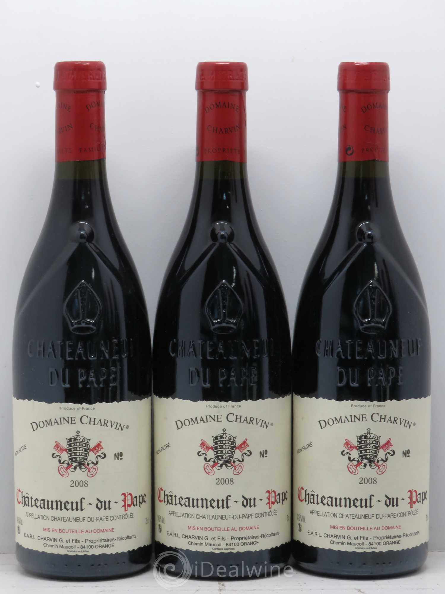 Châteauneuf-du-Pape Charvin (Domaine) 2008 - Lot de 6 bouteilles - 2
