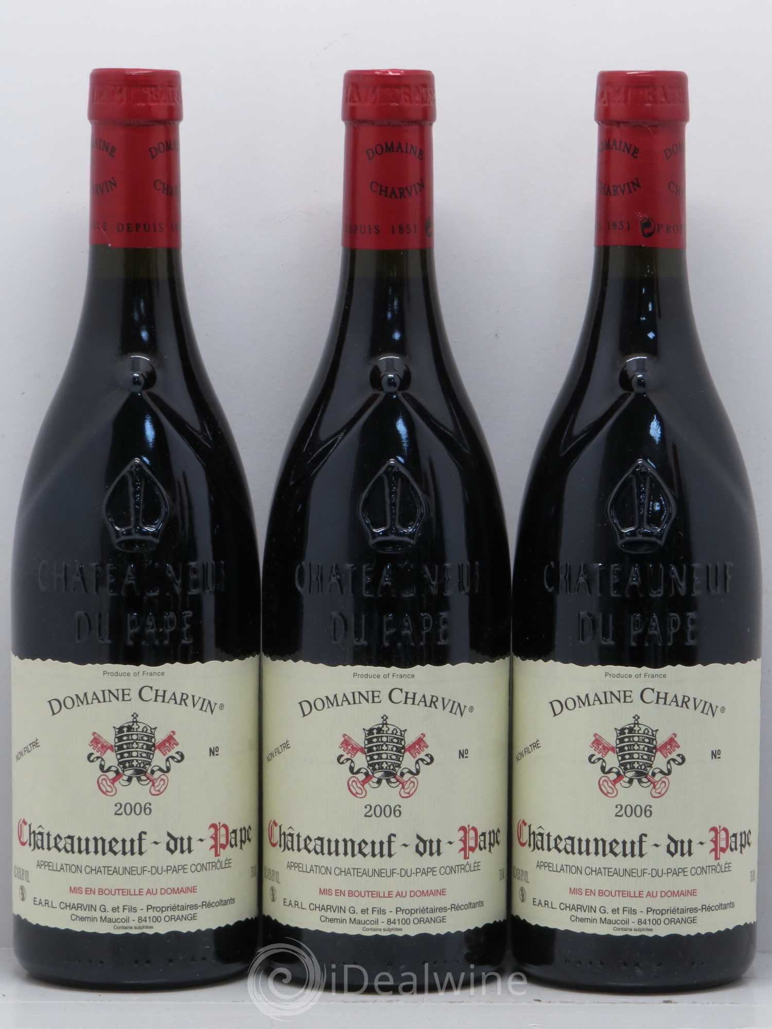 Châteauneuf-du-Pape Charvin (Domaine) 2006 - Lot de 6 bouteilles - 1