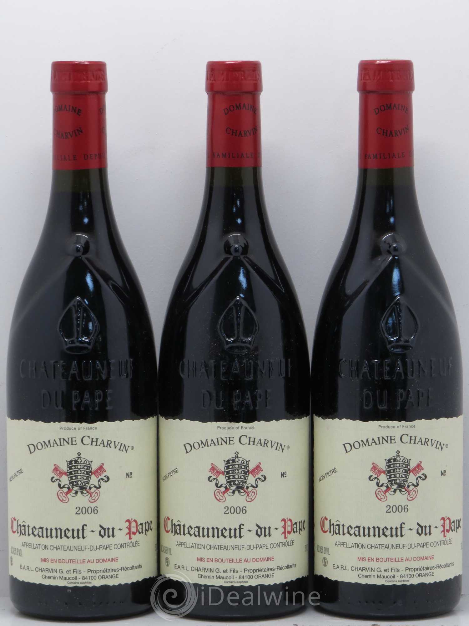 Châteauneuf-du-Pape Charvin (Domaine) 2006 - Lot de 3 bouteilles - 0