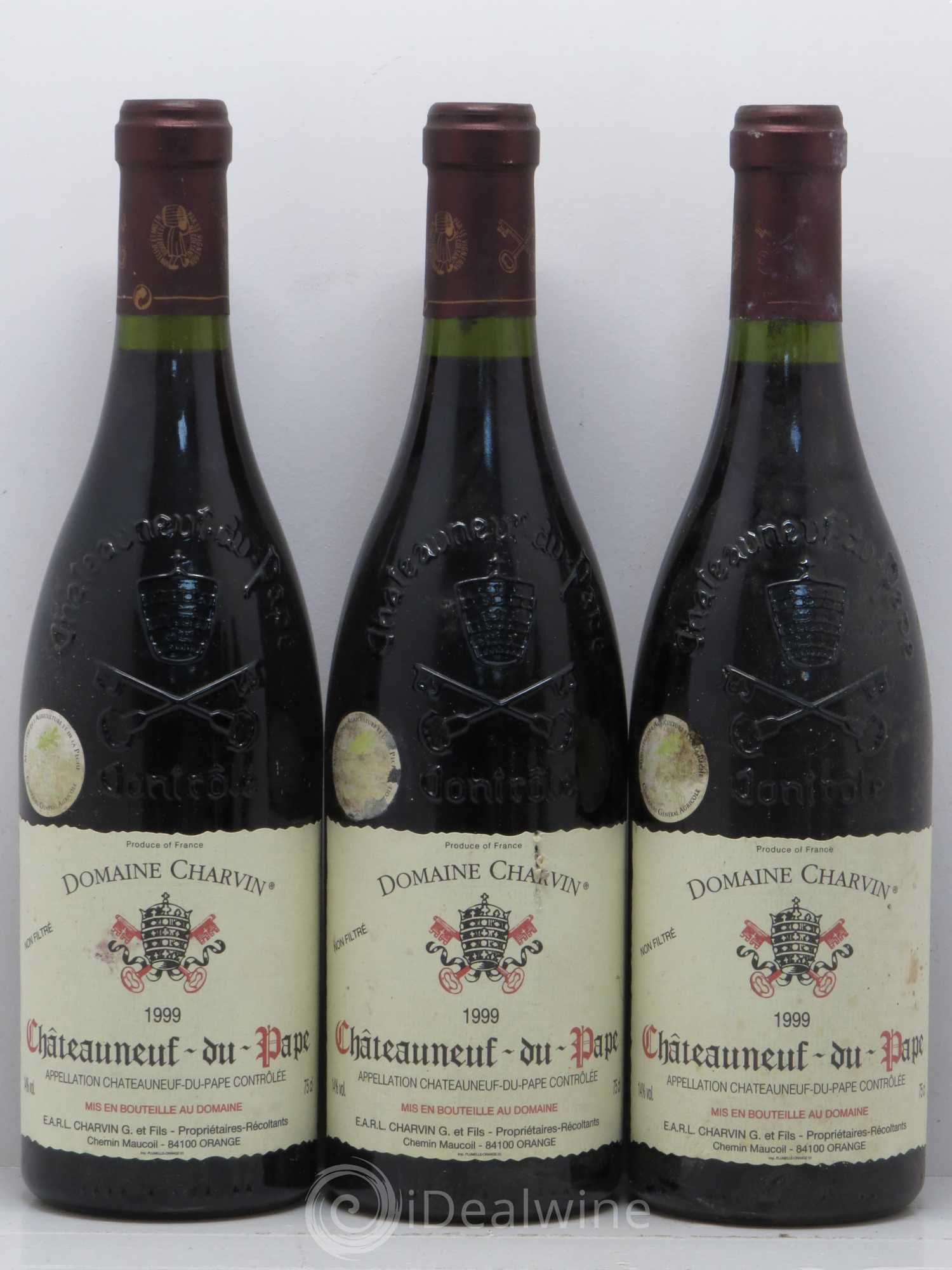 Châteauneuf-du-Pape Charvin (Domaine) 1999 - Lot de 6 bouteilles - 1