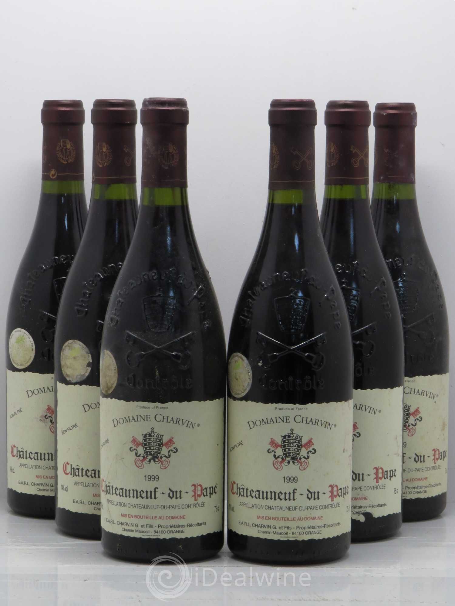 Châteauneuf-du-Pape Charvin (Domaine) 1999 - Lot de 6 bouteilles - 0