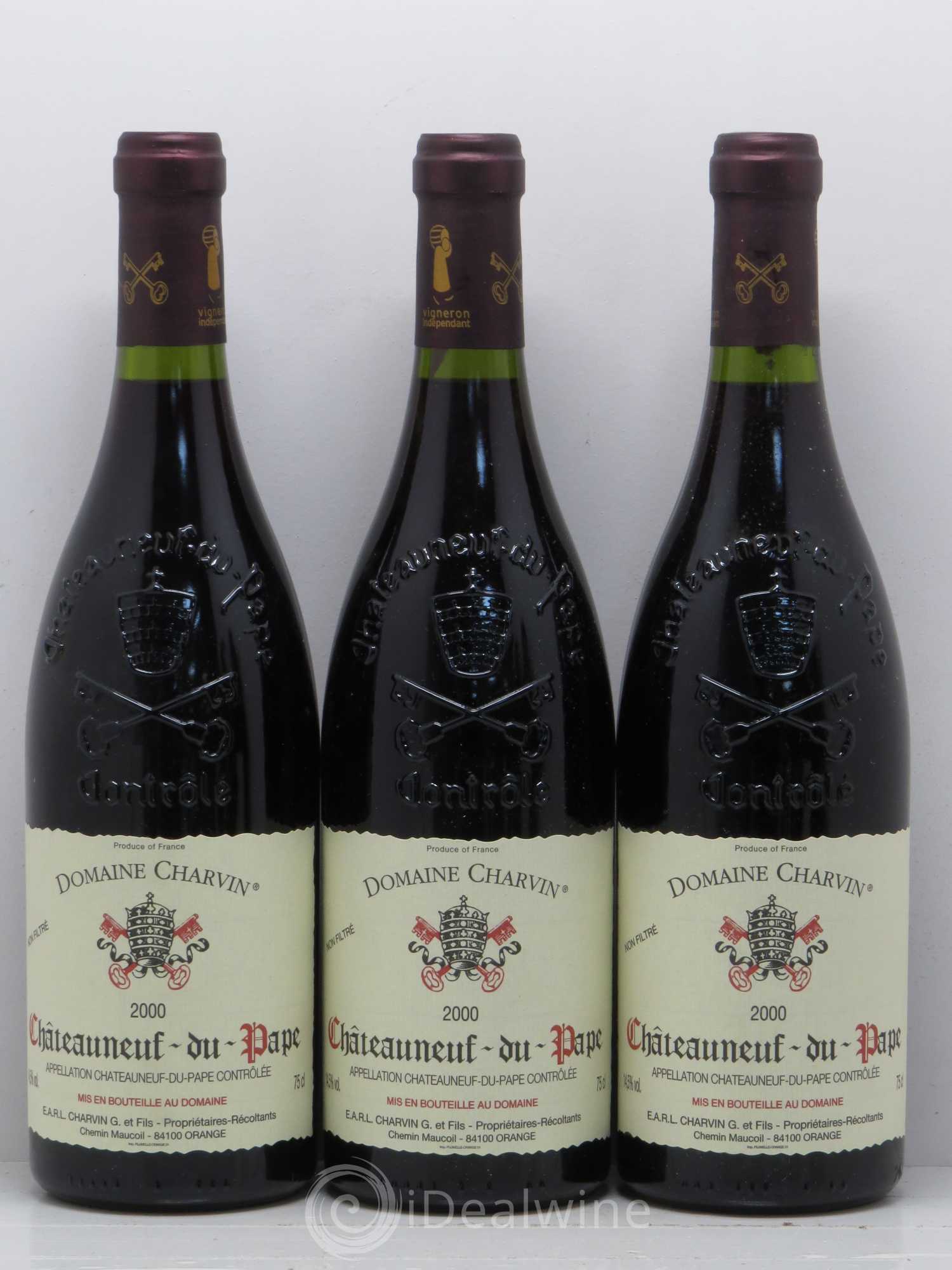 Châteauneuf-du-Pape Charvin (Domaine) 2000 - Lot de 6 bouteilles - 1