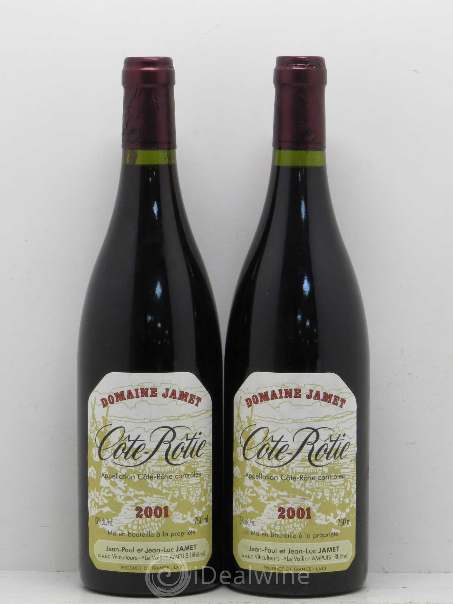 Côte-Rôtie Jamet (Domaine) 2001 - Lot de 2 bouteilles - 0