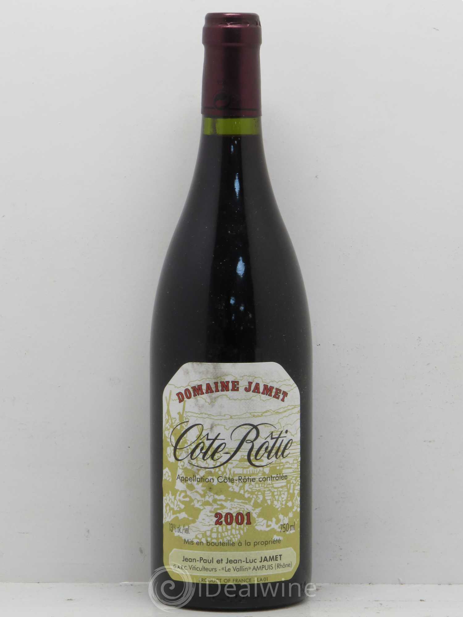 Côte-Rôtie Jamet (Domaine) 2001 - Lot de 1 bouteille - 0