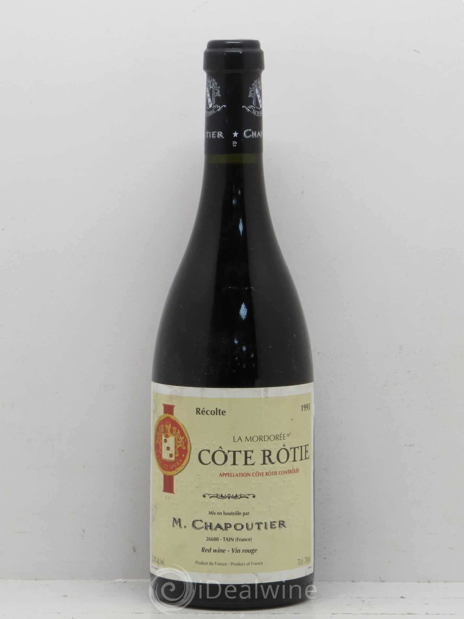 Côte-Rôtie La Mordorée Chapoutier 1995 - Lot de 1 bouteille - 0