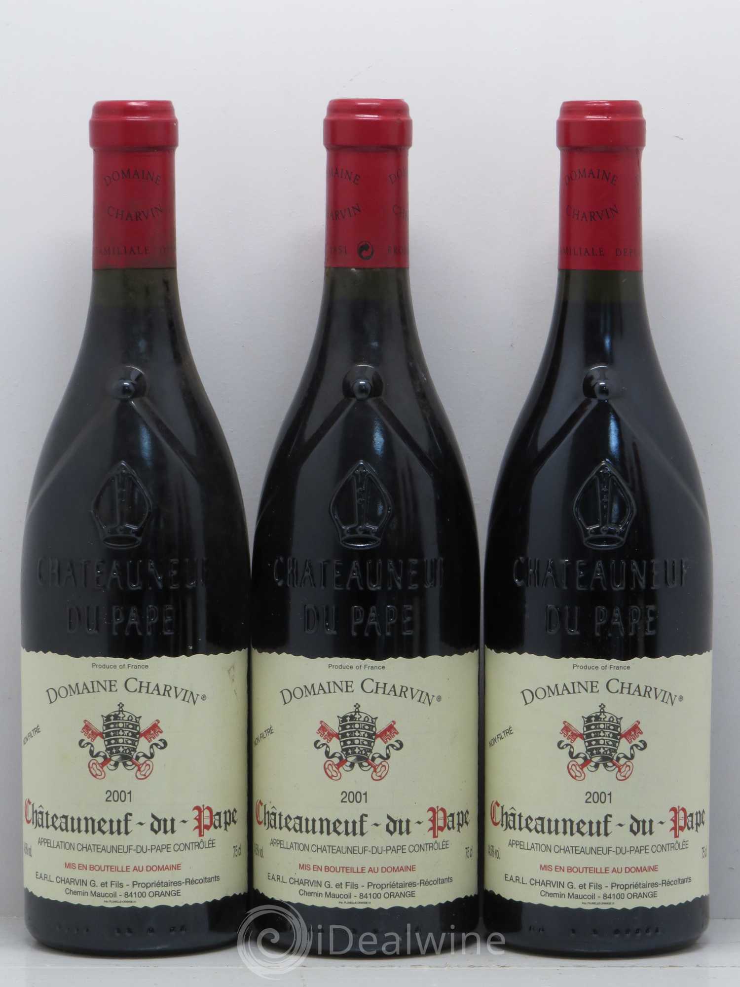 Châteauneuf-du-Pape Charvin (Domaine) 2001 - Lot de 6 bouteilles - 1