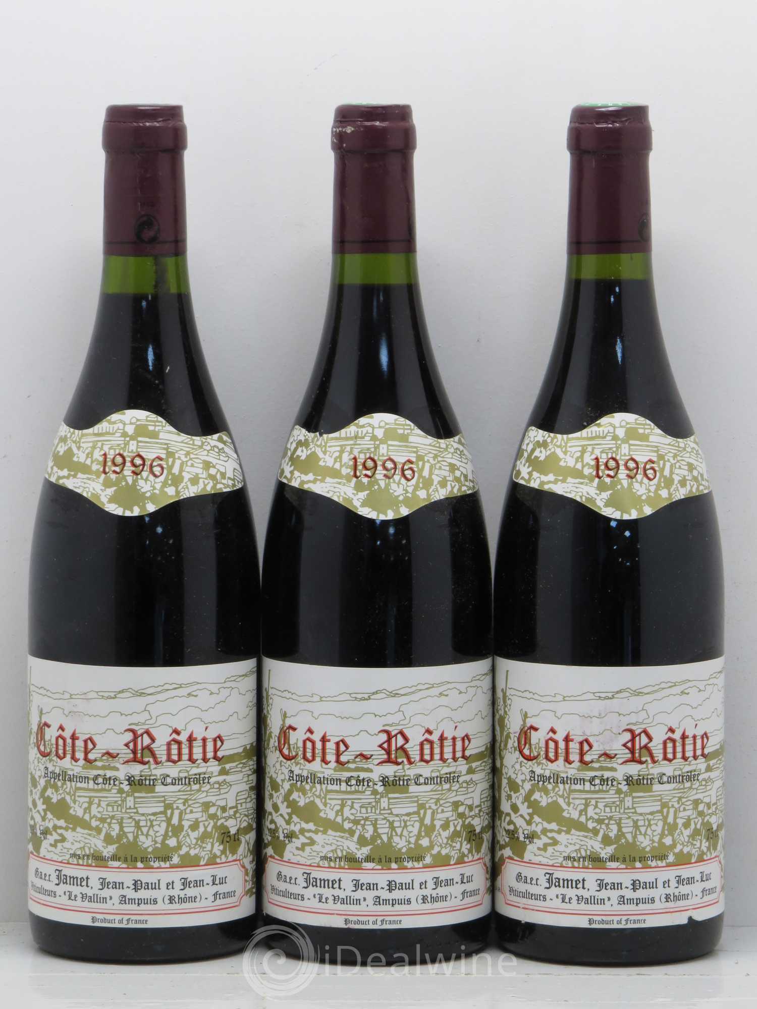 Côte-Rôtie Jamet (Domaine) 1996 - Lot de 3 bouteilles - 0