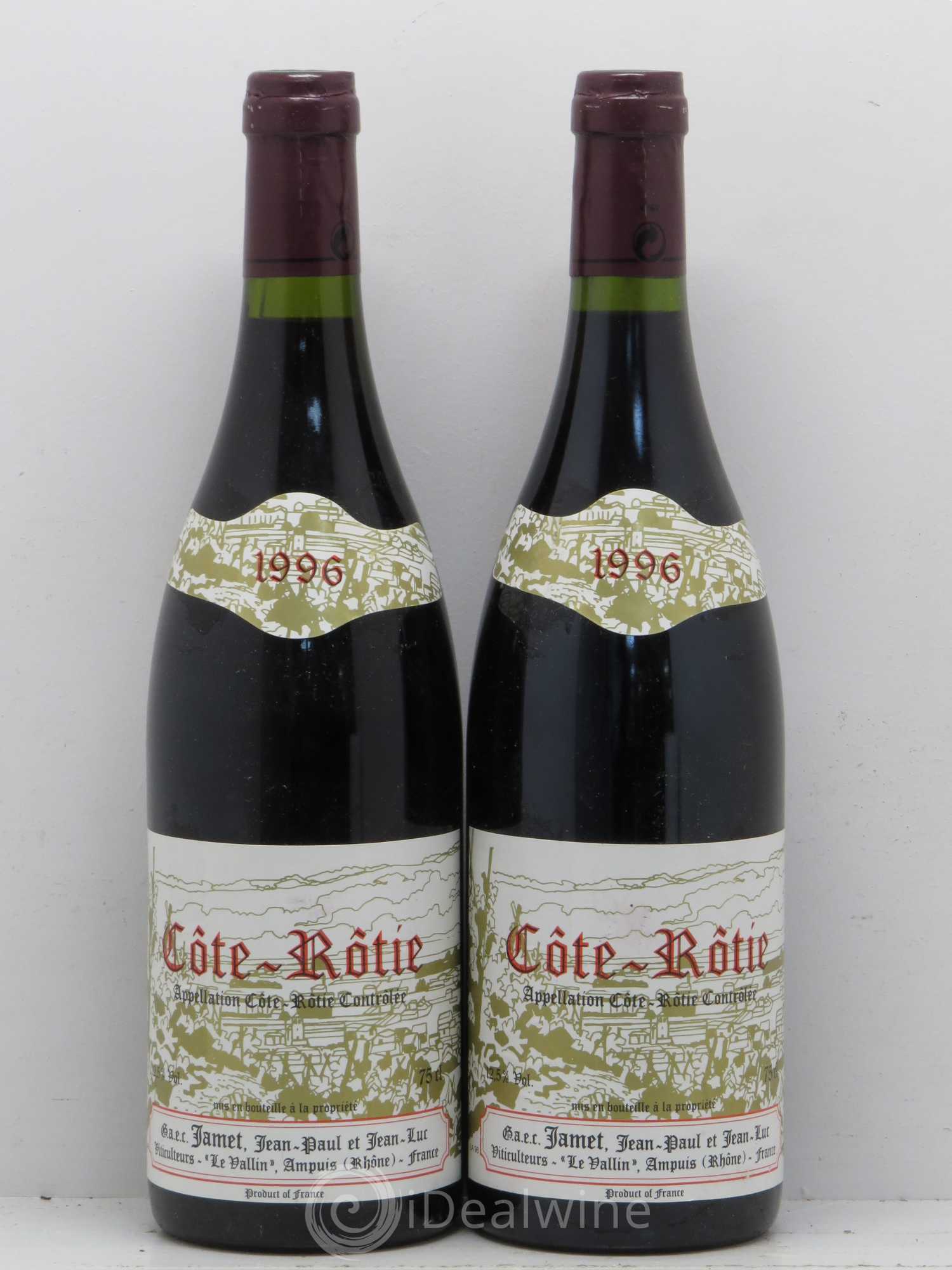 Côte-Rôtie Jamet (Domaine) 1996 - Lot de 2 bouteilles - 0