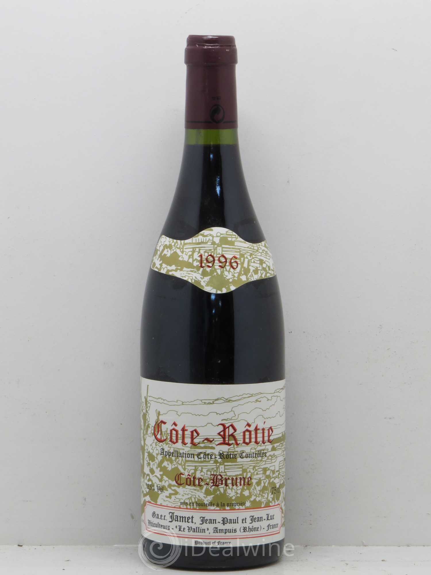 Côte-Rôtie Côte Brune Jamet (Domaine) 1996 - Lot de 1 bouteille - 0