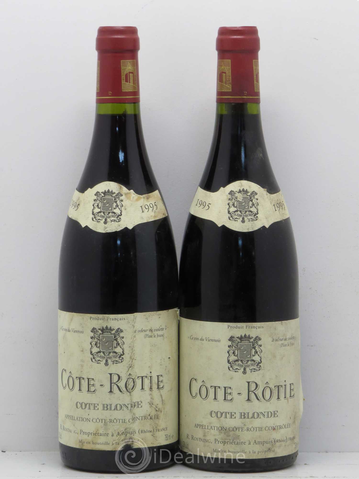 Côte-Rôtie Côte Blonde René Rostaing 1995 - Posten von 2 Flaschen - 0