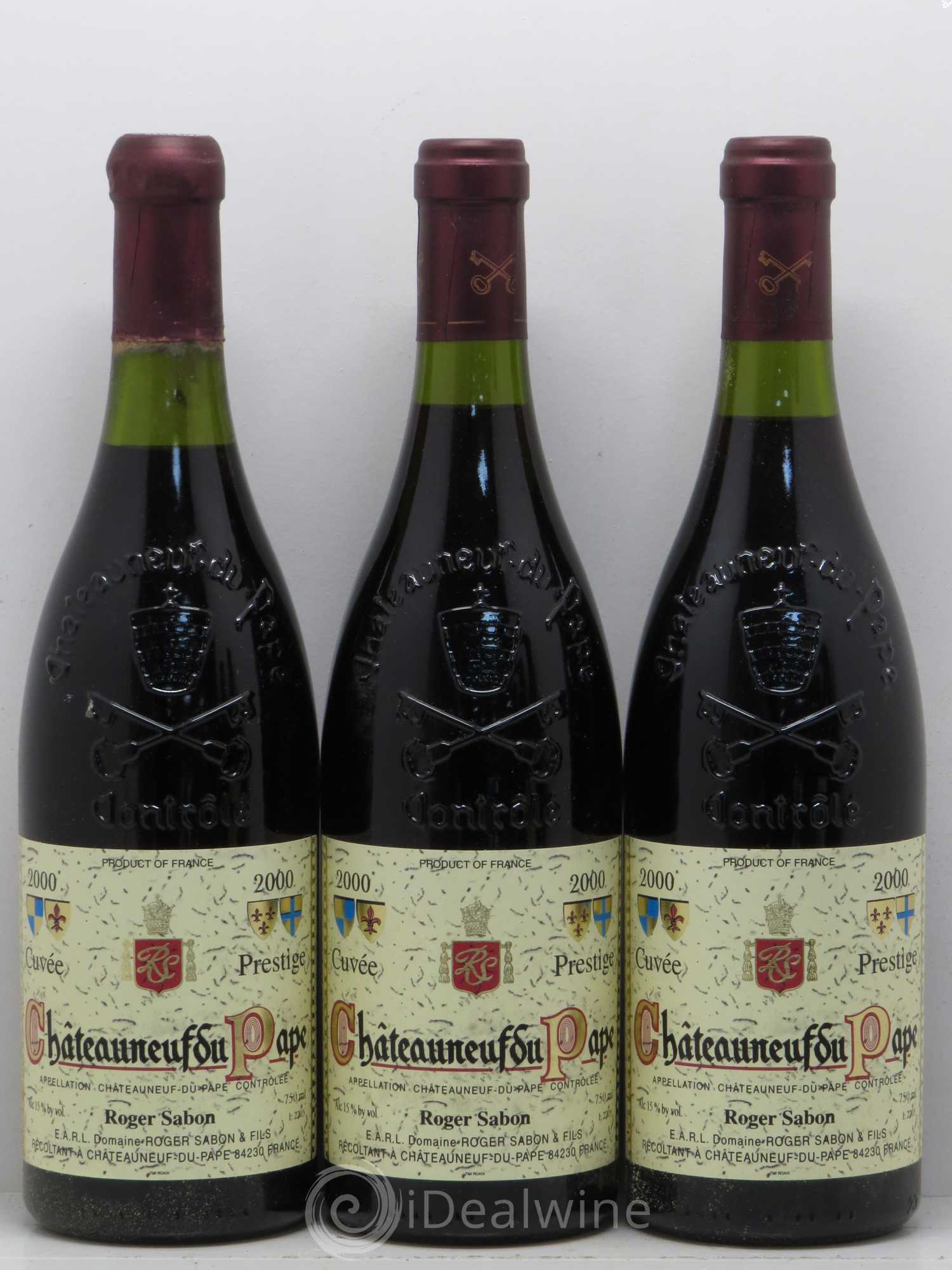 Châteauneuf-du-Pape Cuvée Prestige Roger Sabon (Domaine) 2000 - Lot de 6 bouteilles - 2