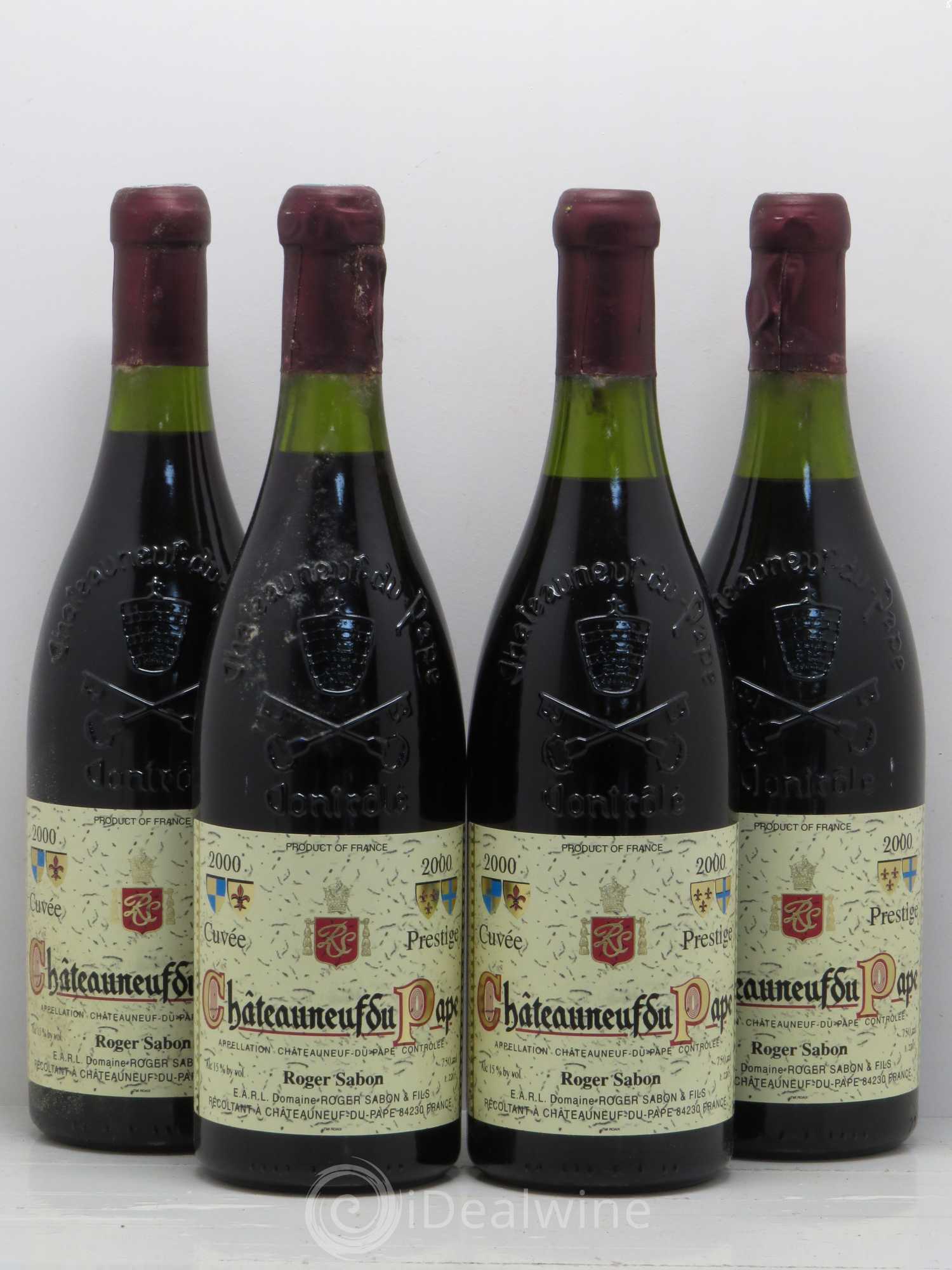 Châteauneuf-du-Pape Cuvée Prestige Roger Sabon (Domaine) 2000 - Lot de 4 bouteilles - 0