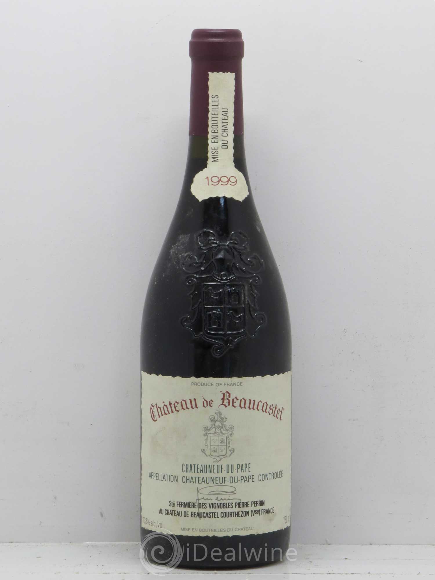 Châteauneuf-du-Pape Château de Beaucastel Famille Perrin 1999 - Lot de 1 bouteille - 0