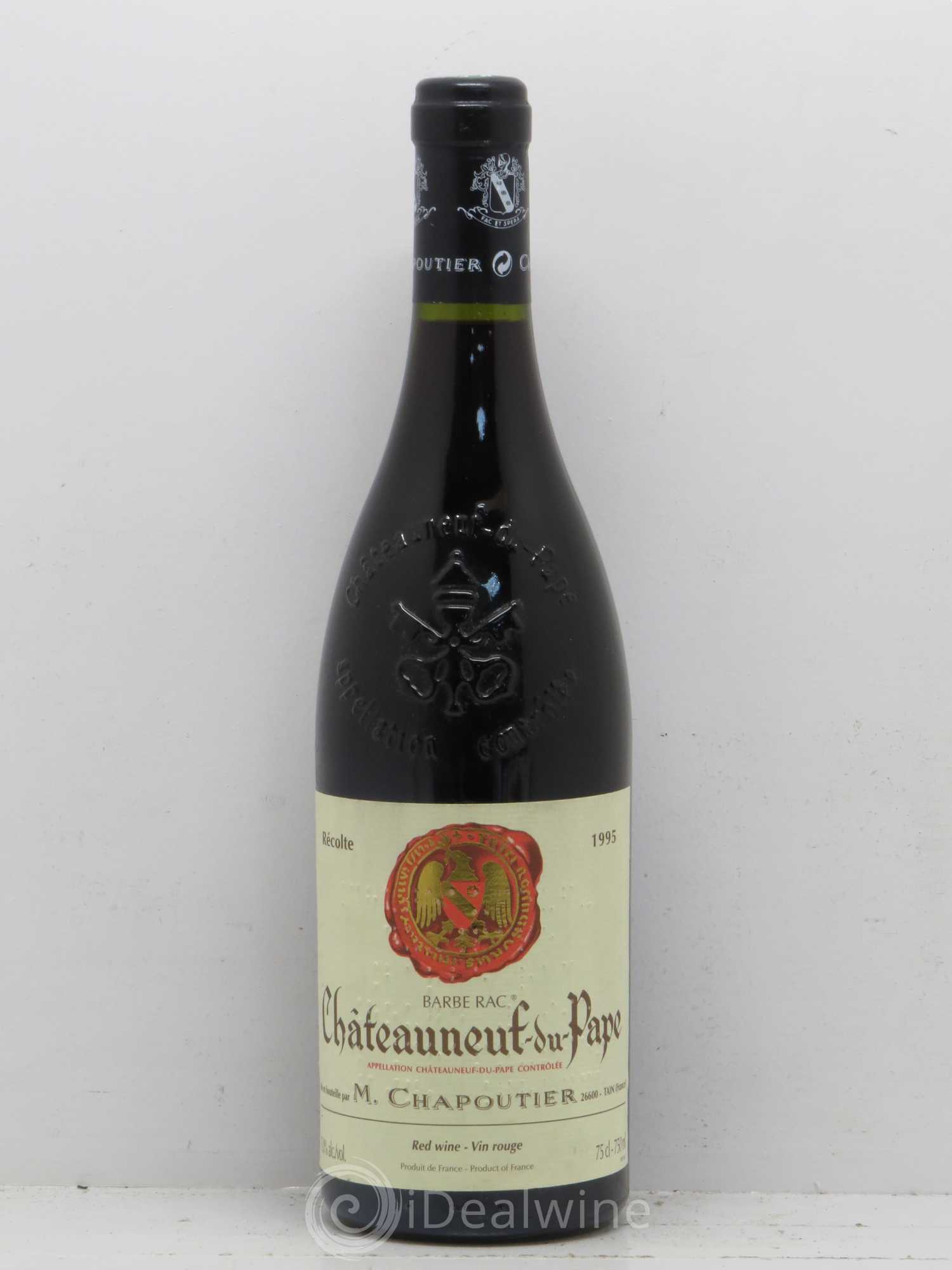 Châteauneuf-du-Pape Barbe Rac Chapoutier 1995 - Lot de 1 bouteille - 0
