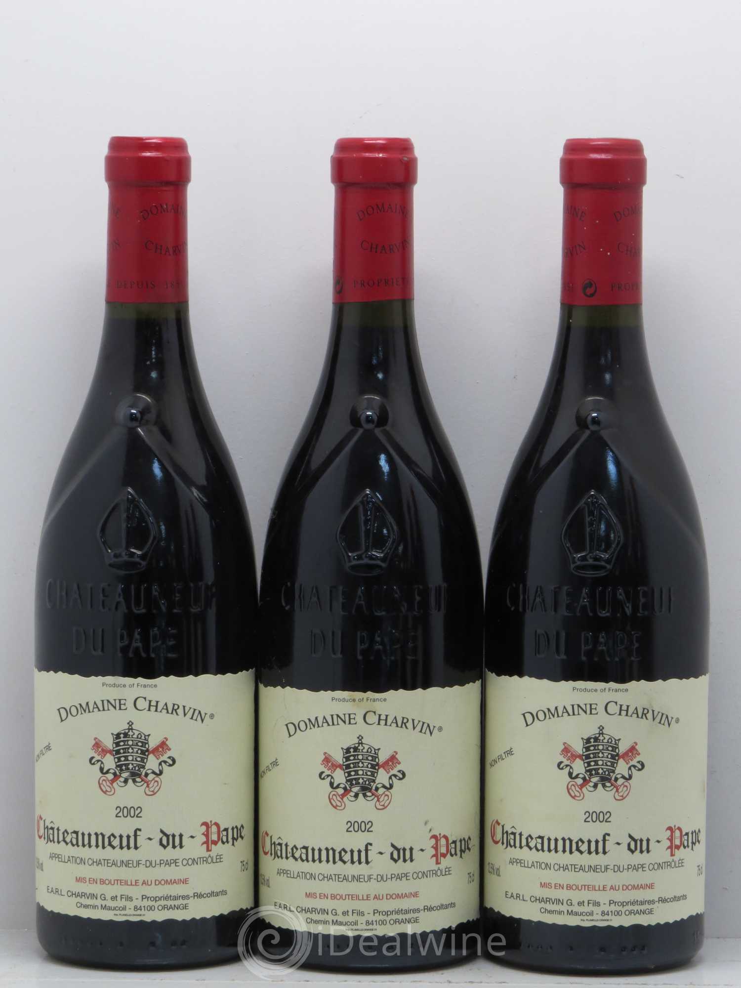 Châteauneuf-du-Pape Charvin (Domaine) 2002 - Lot de 6 bouteilles - 1