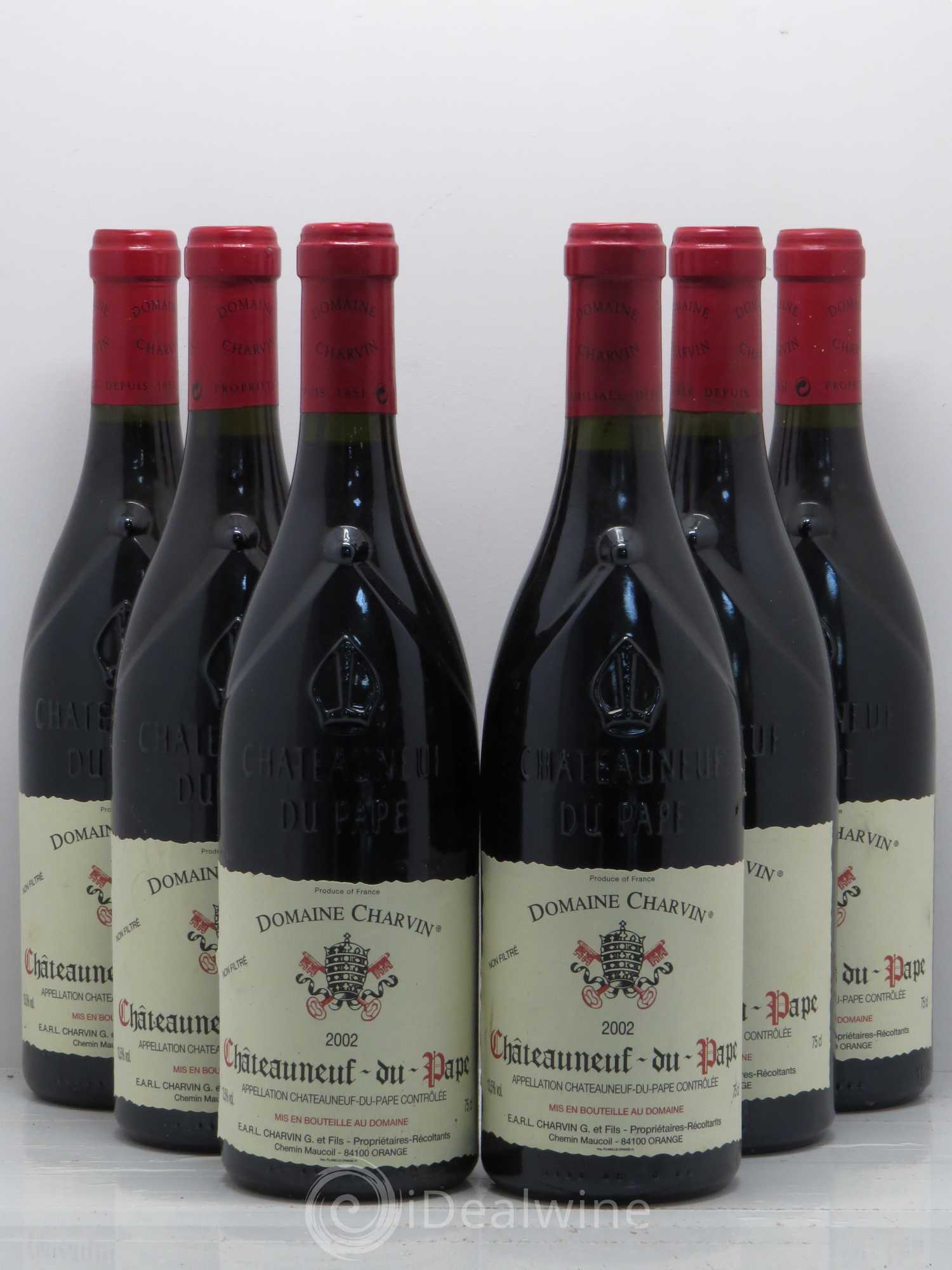 Châteauneuf-du-Pape Charvin (Domaine) 2002 - Lot de 6 bouteilles - 0