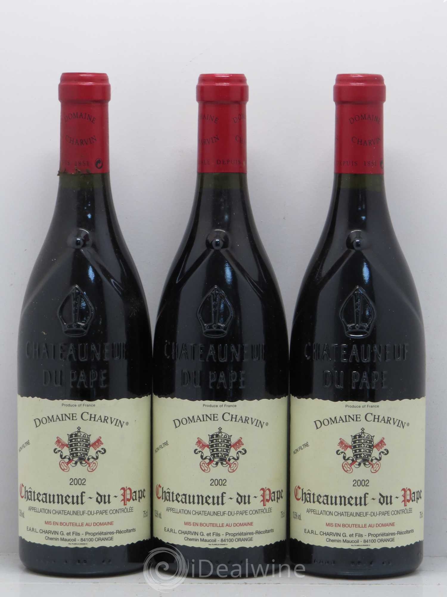 Châteauneuf-du-Pape Charvin (Domaine) 2002 - Lot de 3 bouteilles - 0