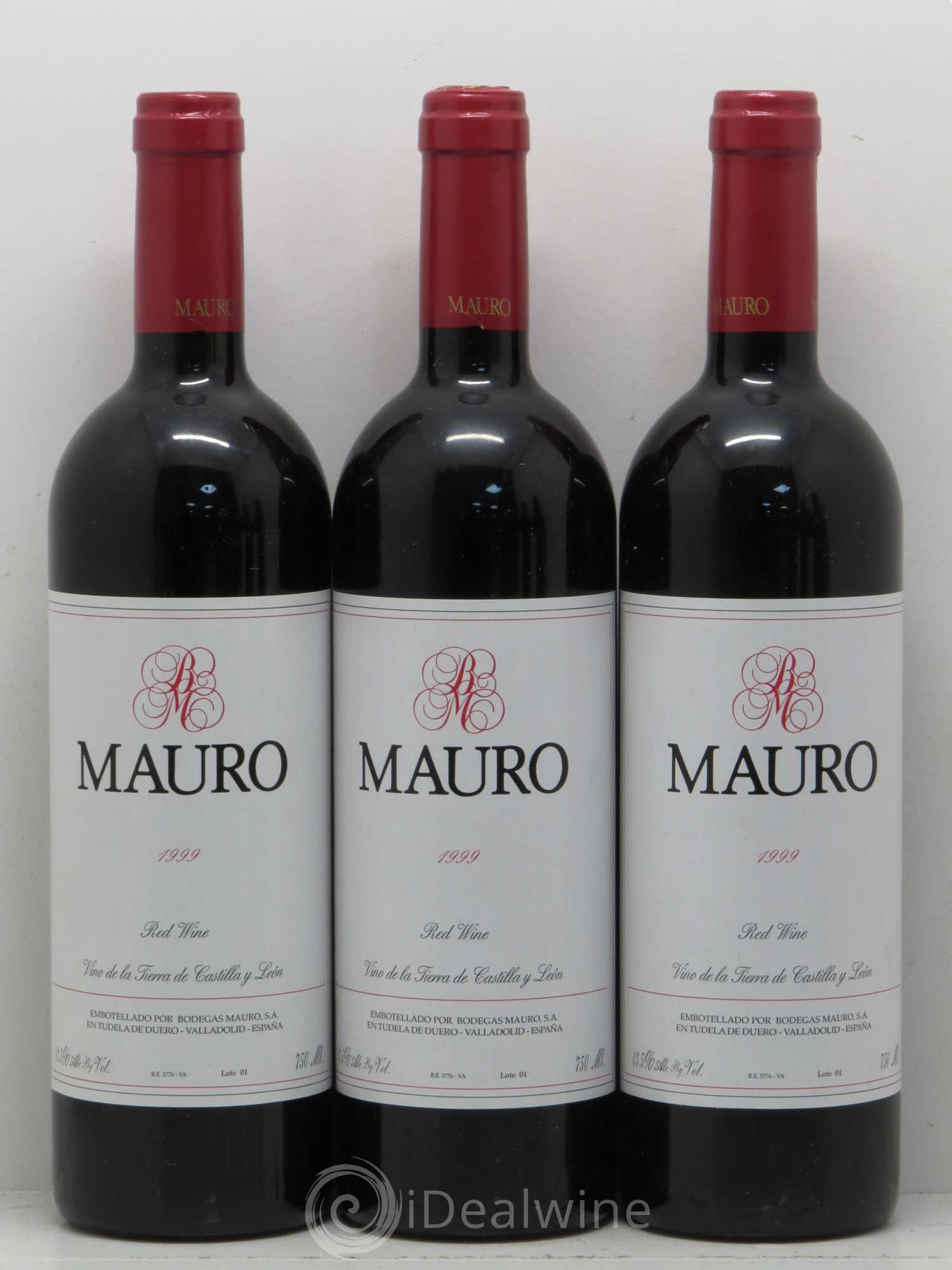 Castilla y Leon Vino de la Terra de Castilla y Leon Bodegas Mauro 1999 - Posten von 6 Flaschen - 1