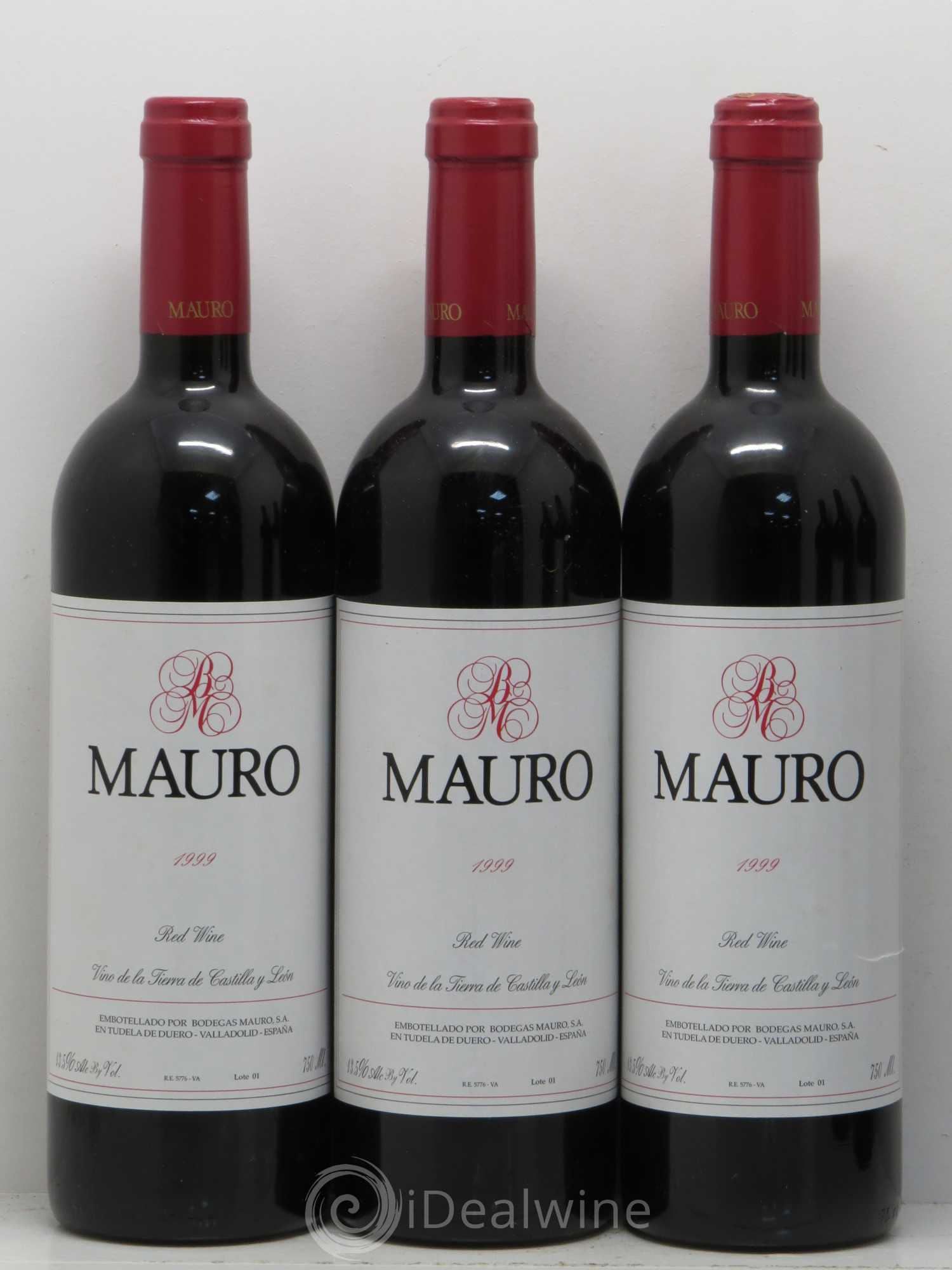 Castilla y Leon Vino de la Terra de Castilla y Leon Bodegas Mauro 1999 - Posten von 6 Flaschen - 2