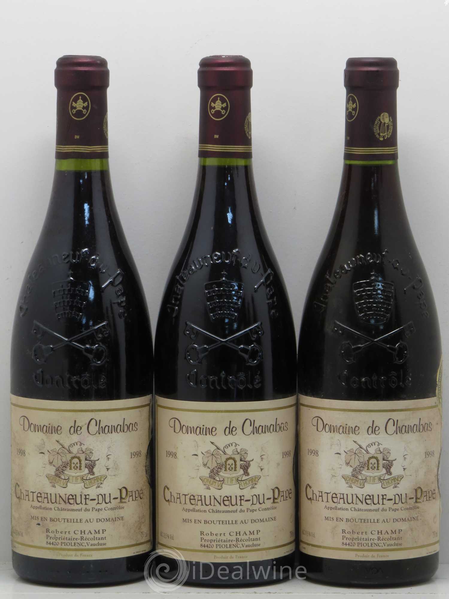 Châteauneuf-du-Pape Domaine De Chanabas 1998 - Posten von 6 Flaschen - 1