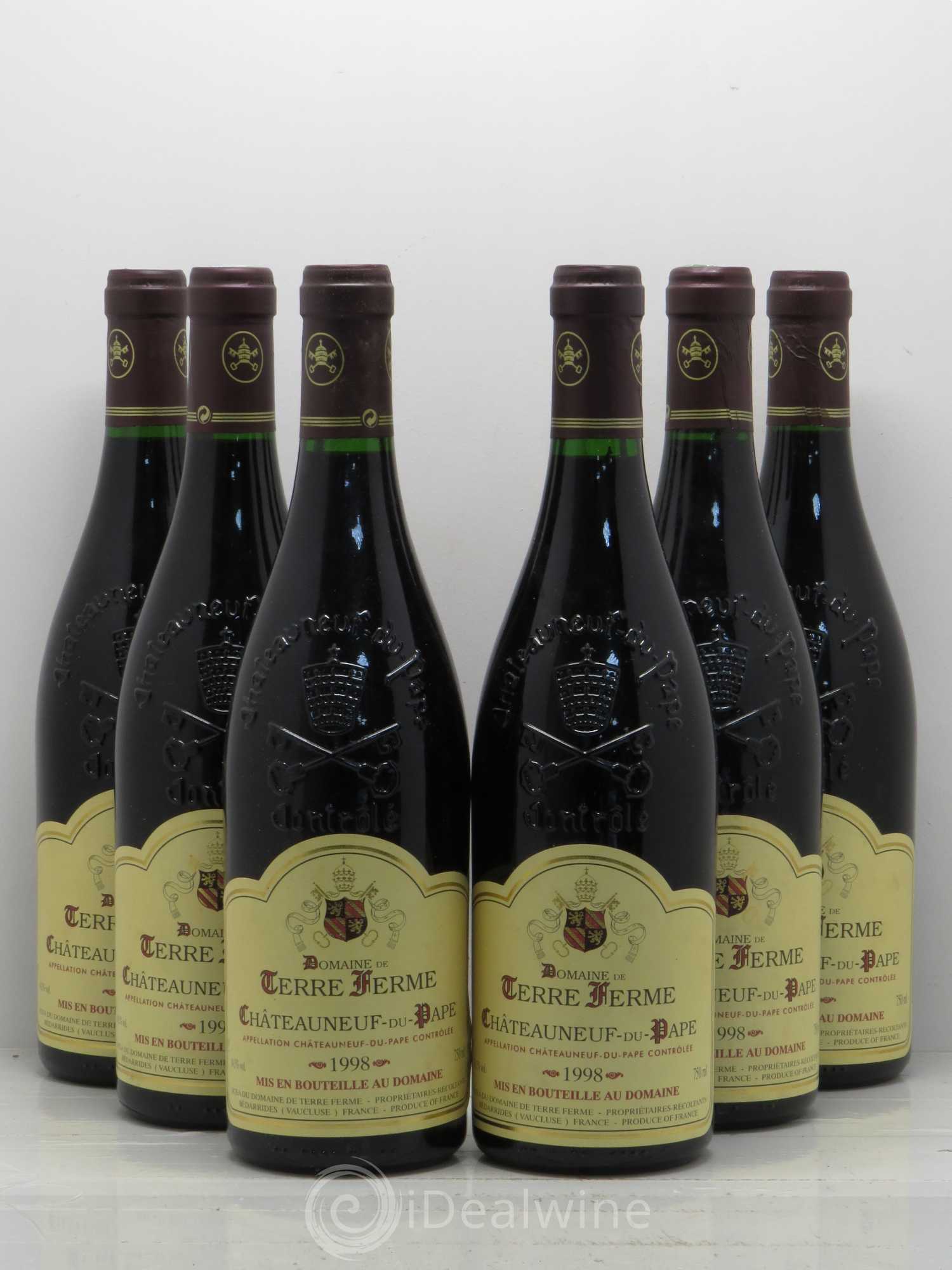 Châteauneuf-du-Pape Terre Ferme 1998 - Lot de 6 bouteilles - 0