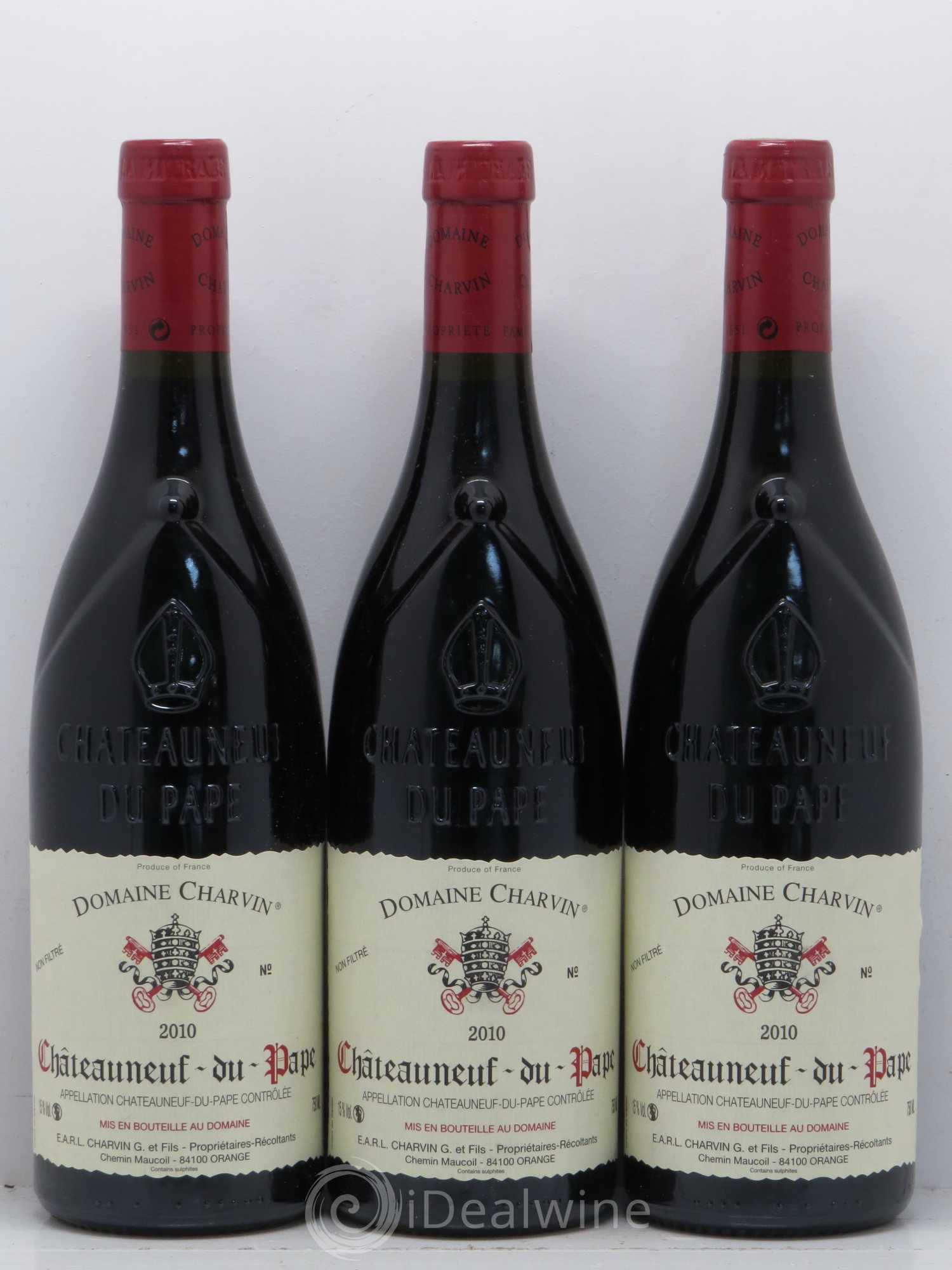 Châteauneuf-du-Pape Charvin (Domaine) 2010 - Lot de 3 bouteilles - 0