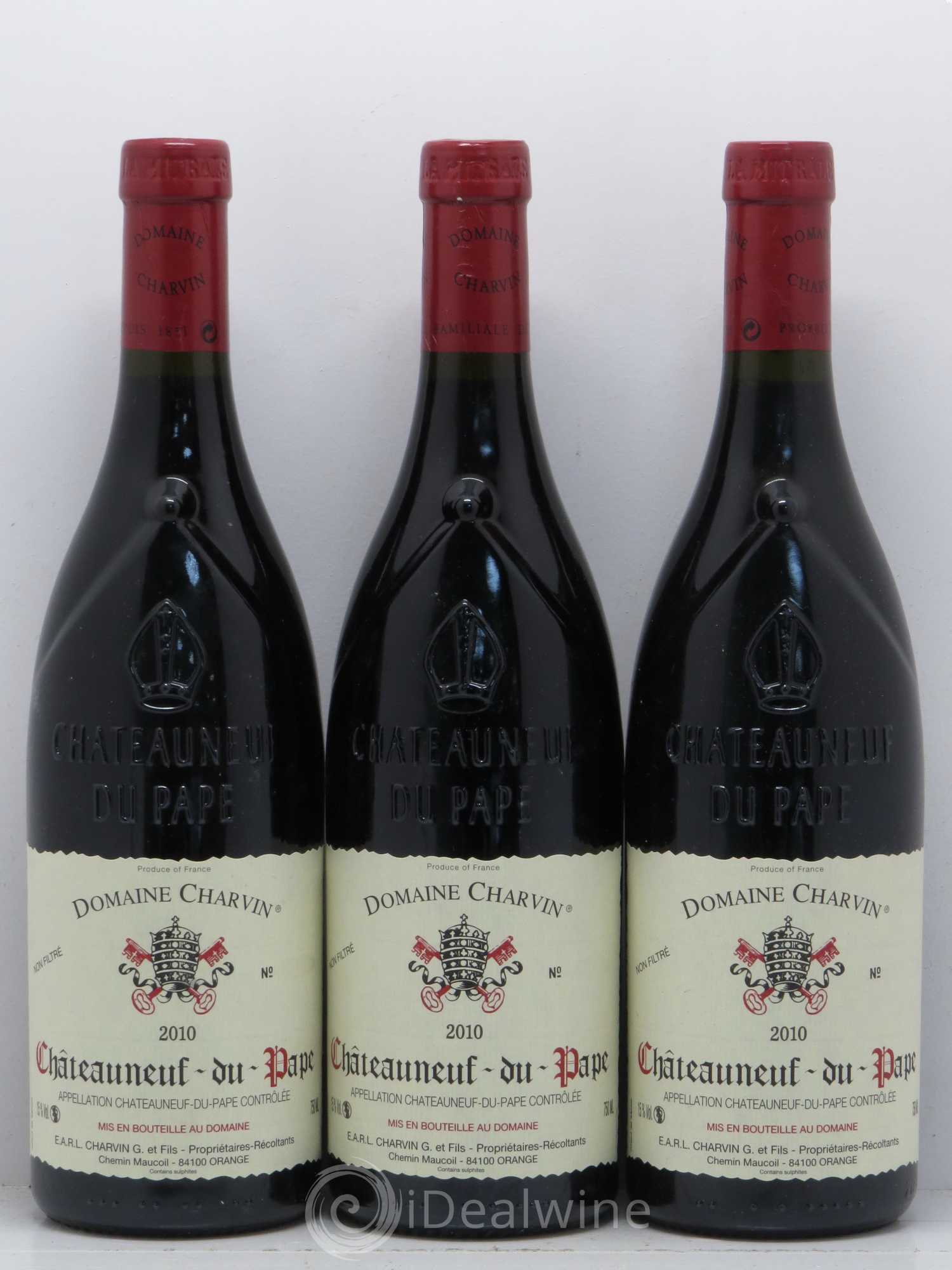 Châteauneuf-du-Pape Charvin (Domaine) 2010 - Lot de 3 bouteilles - 0