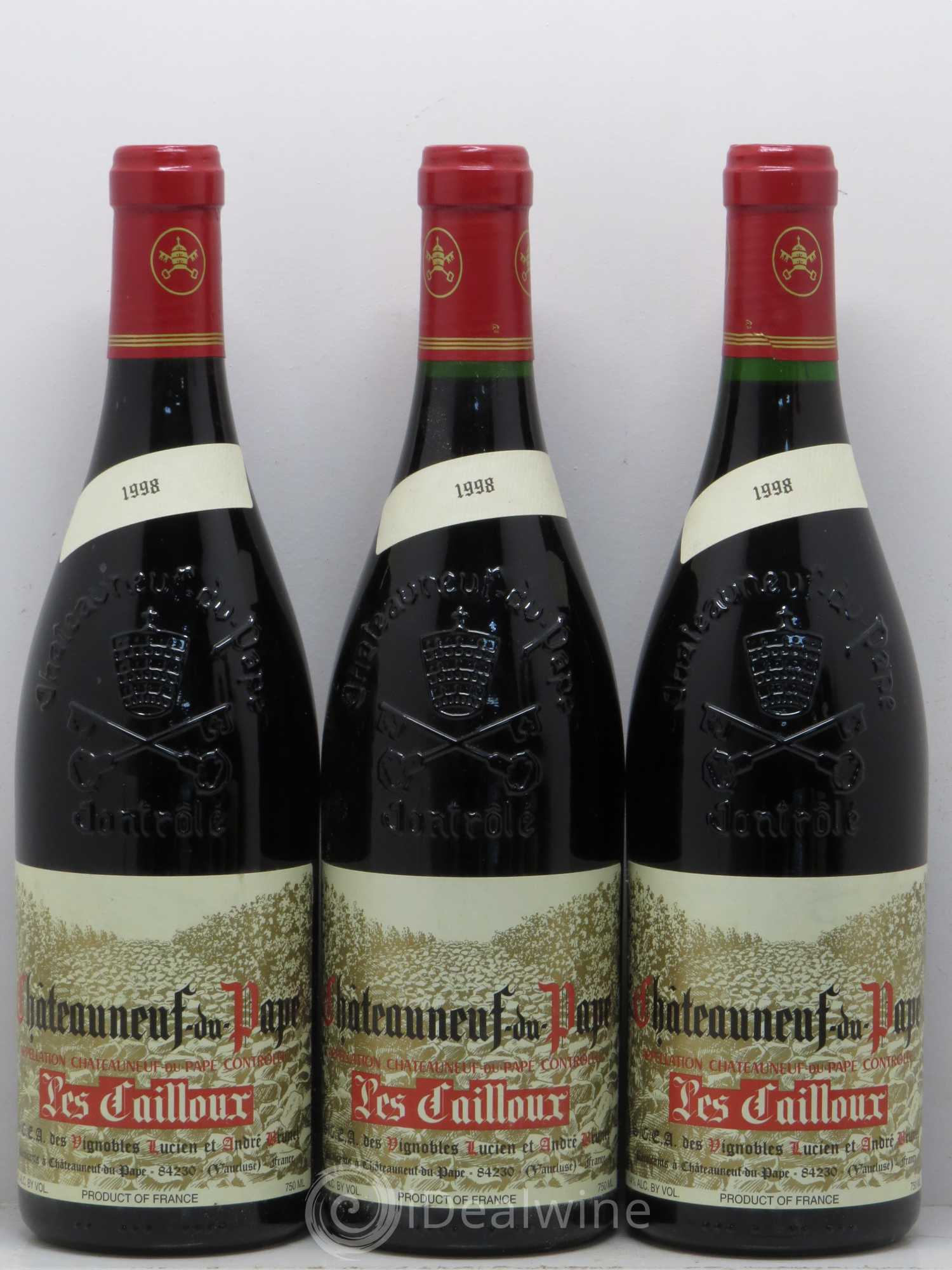 Châteauneuf-du-Pape Les Cailloux André Brunel 1998 - Lot de 6 bouteilles - 1